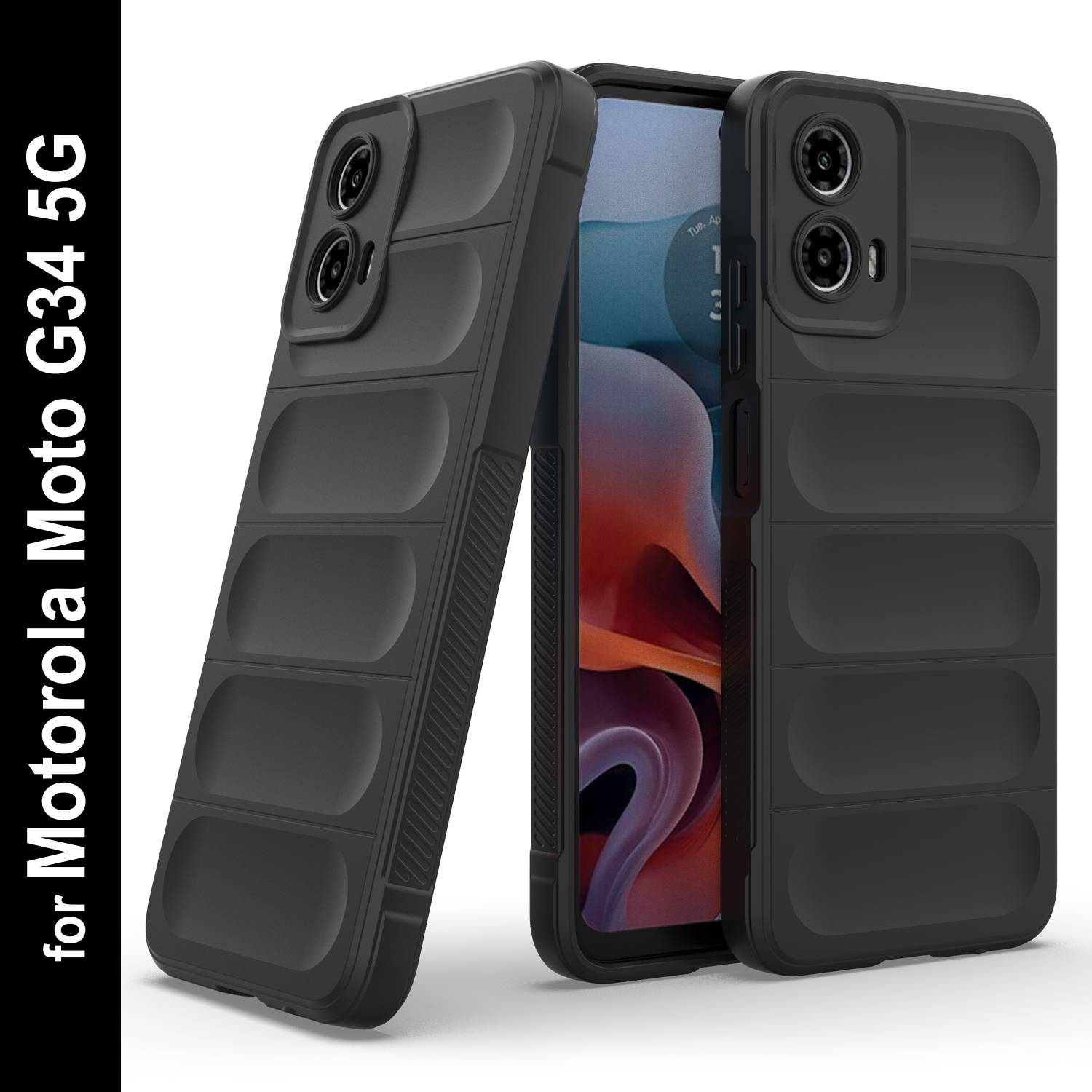 GLOBAL NOMAD Back Cover for Moto G34 5G Black