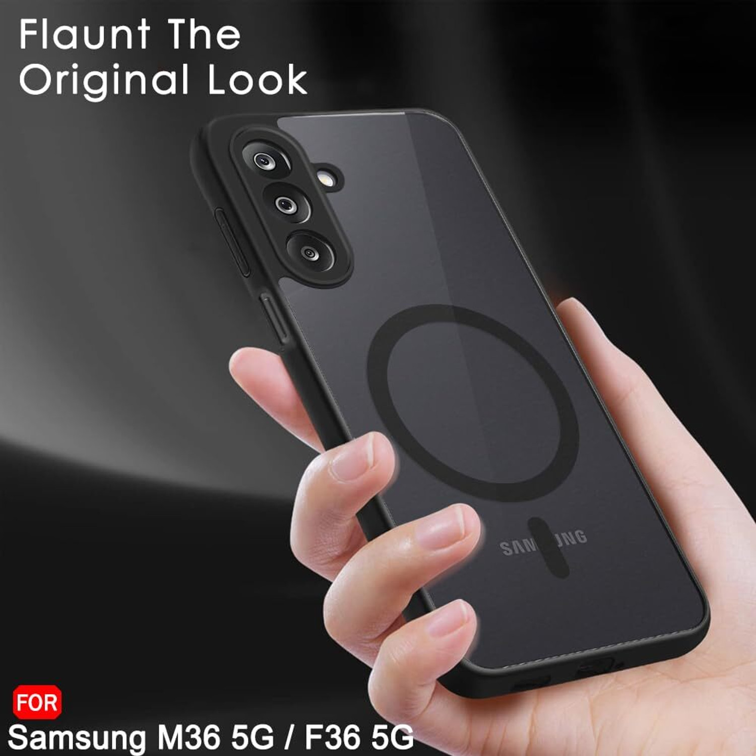 Image of MOBIDEER Back Cover for Samsung Galaxy M36 5G, Samsung Galaxy F36 5G
