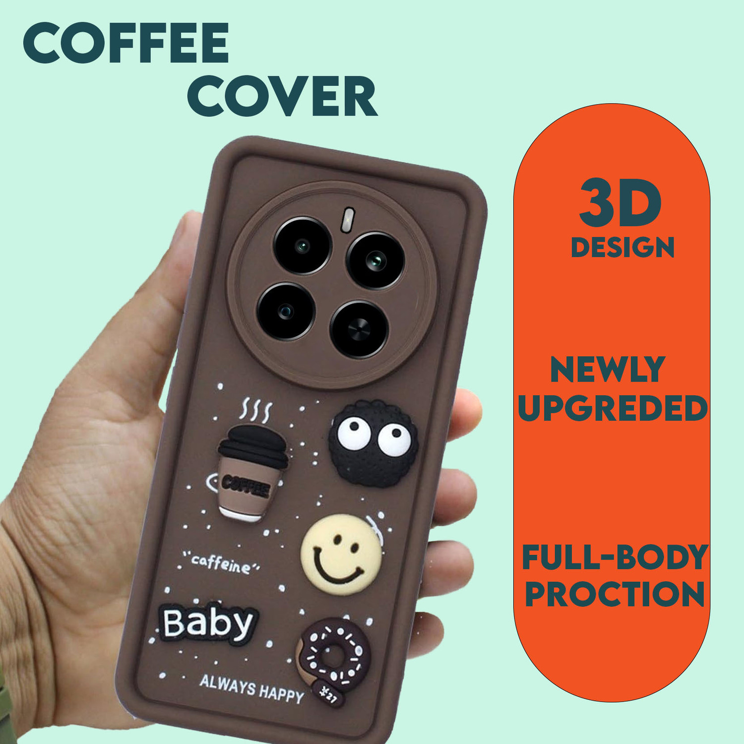 Image of MOBIDEER Back Cover for Realme Narzo 70 Series, Realme 12 Pro / plus, Realme P1 / Pro, Realme Narzo 70 Series