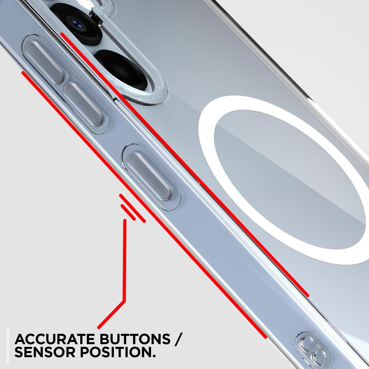 Image of MOBIDEER Back Cover for SAMSUNG Galaxy S24 FE 5G, Magnetic Strong MagSafe Ring Holder
