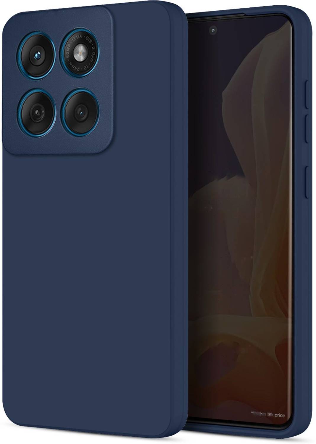 Ascensify Back Cover for Moto Edge 60 Fusion Soft Silicone Shockproof, Flexible, Slim & Protective Case