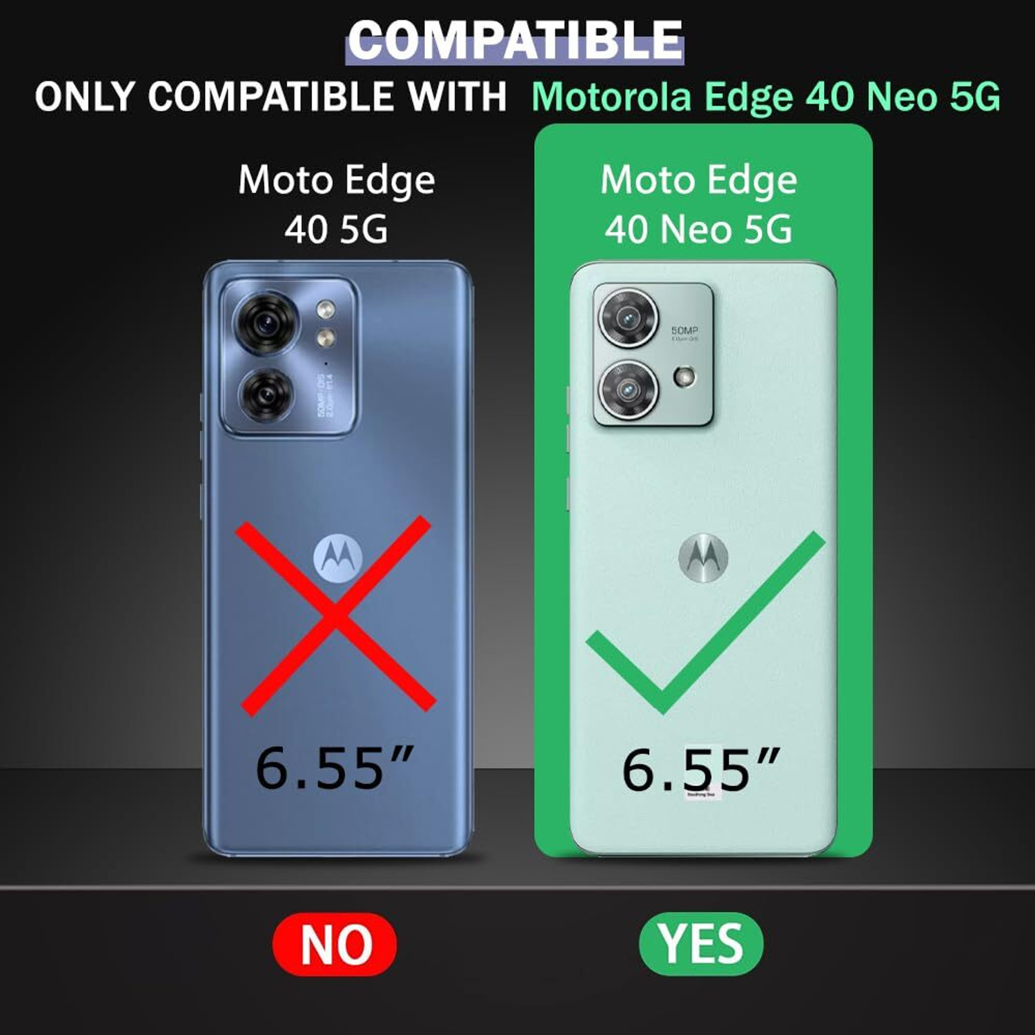Image of Teleform Back Cover for Motorola Moto Edge 40 Neo 5G soft silicon cover with inside cloth(Black)