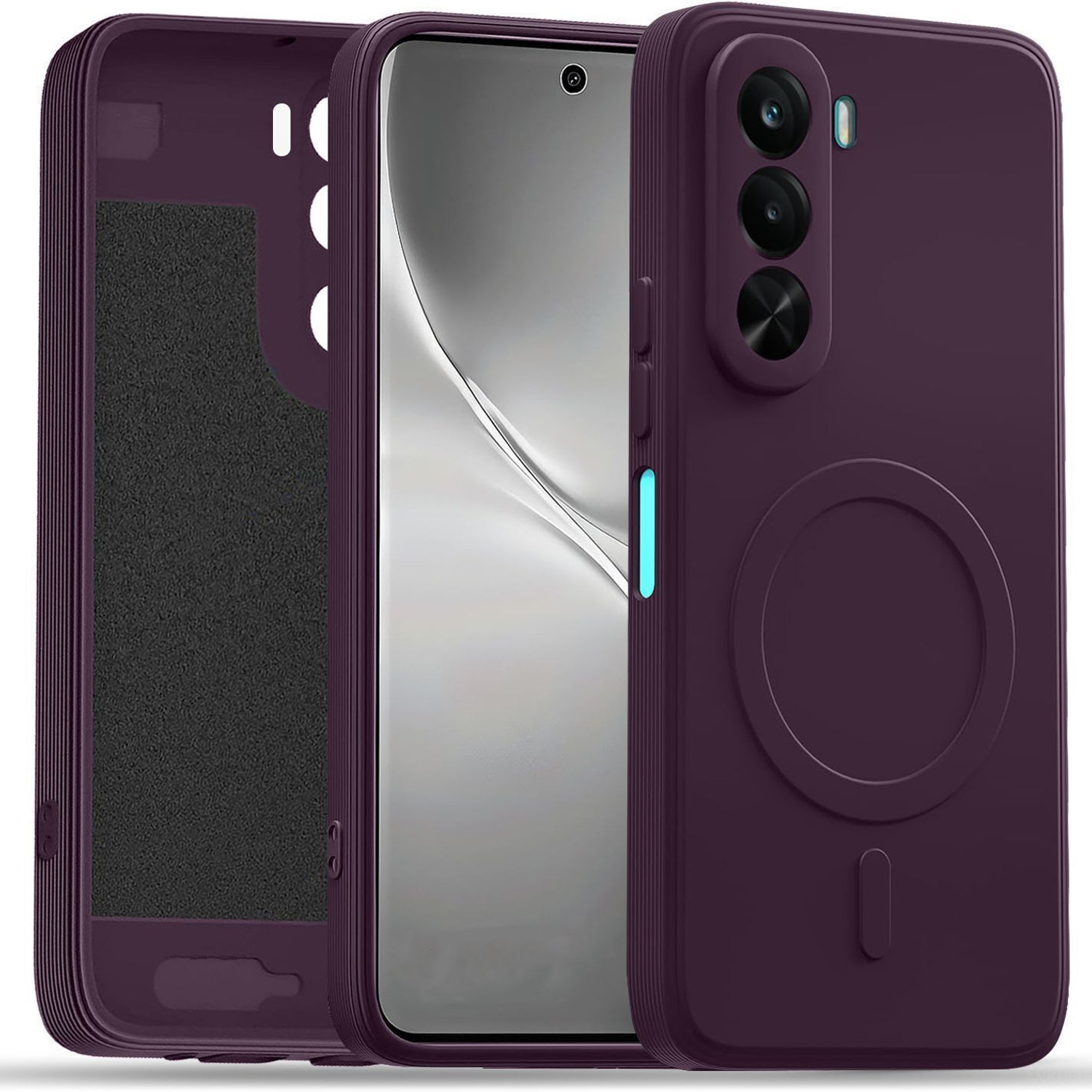 Image of GLOBAL NOMAD Back Cover for RealMe P4x 5G (Purple, Flexible, Silicon, Pack of: 1)