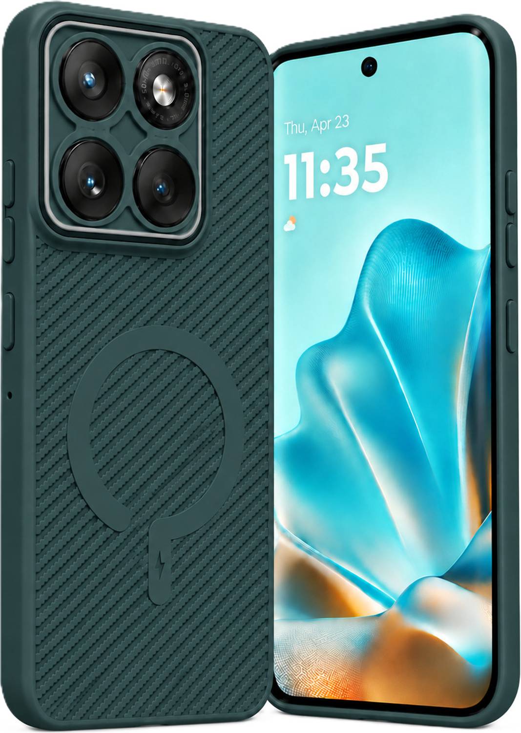 ArmourPro Back Cover for MOTOROLA Edge 60 Fusion 5G, MOTOROLA Edge 60 Fusion 5G, Carbon Fiber Magsafe Case