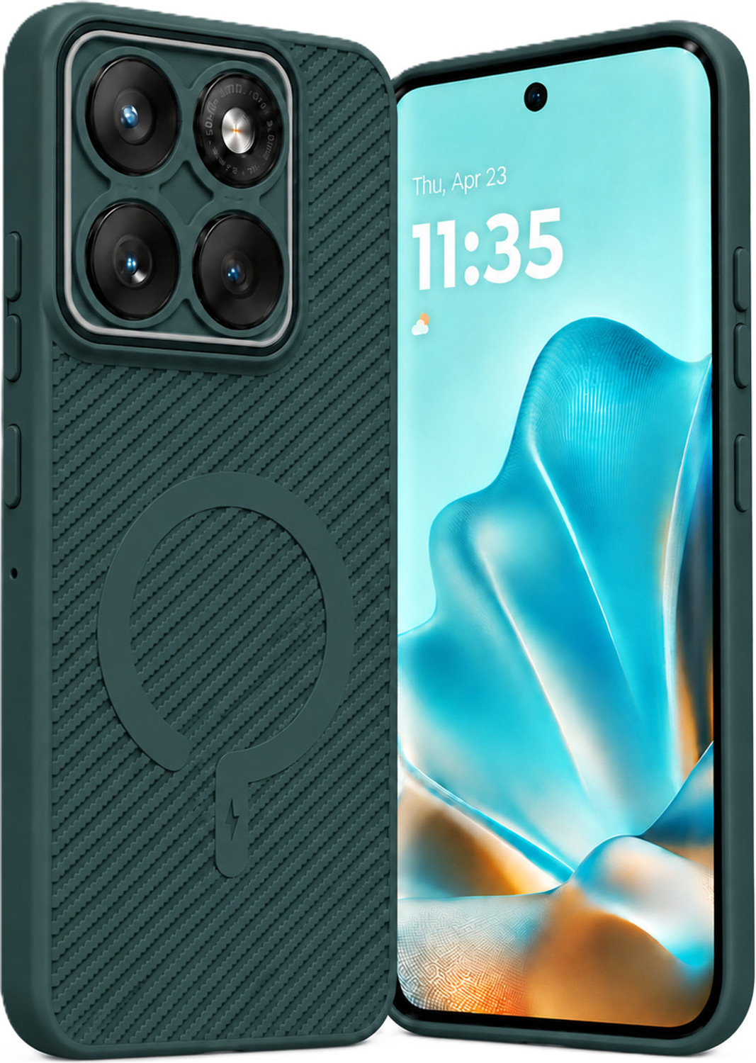 Image of ArmourPro Back Cover for MOTOROLA Edge 60 Fusion 5G, MOTOROLA Edge 60 Fusion 5G, Carbon Fiber Magsafe Case