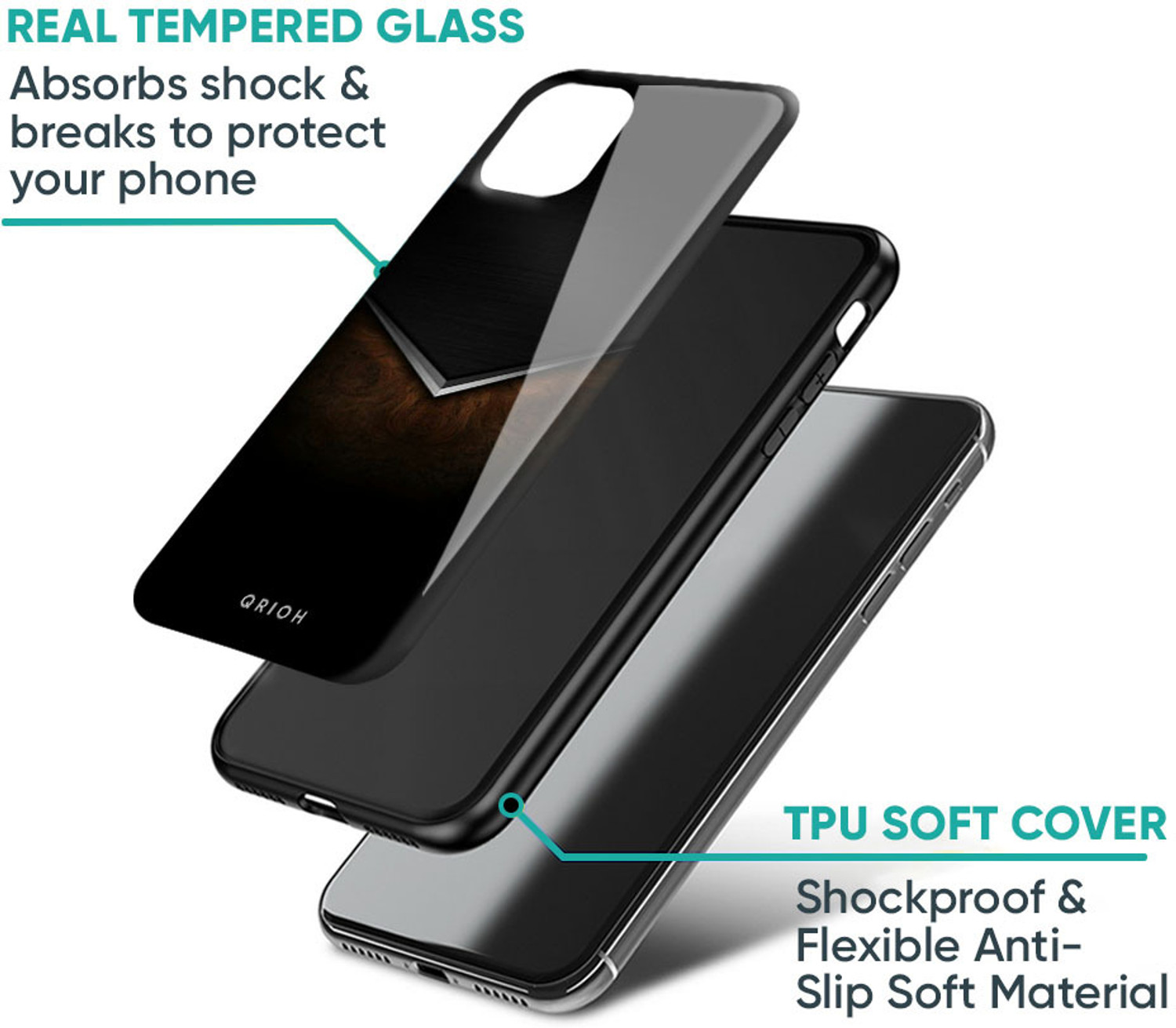 Image of QRIOH Glass Back Cover for Motorola Edge 50 Pro 5G