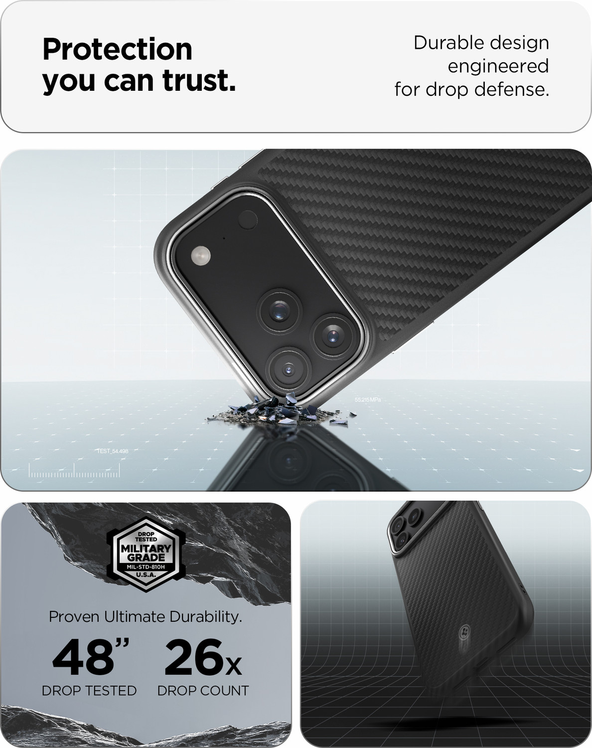 Image of Spigen Enzo Aramid T Back Cover for iPhone 17 Pro Max