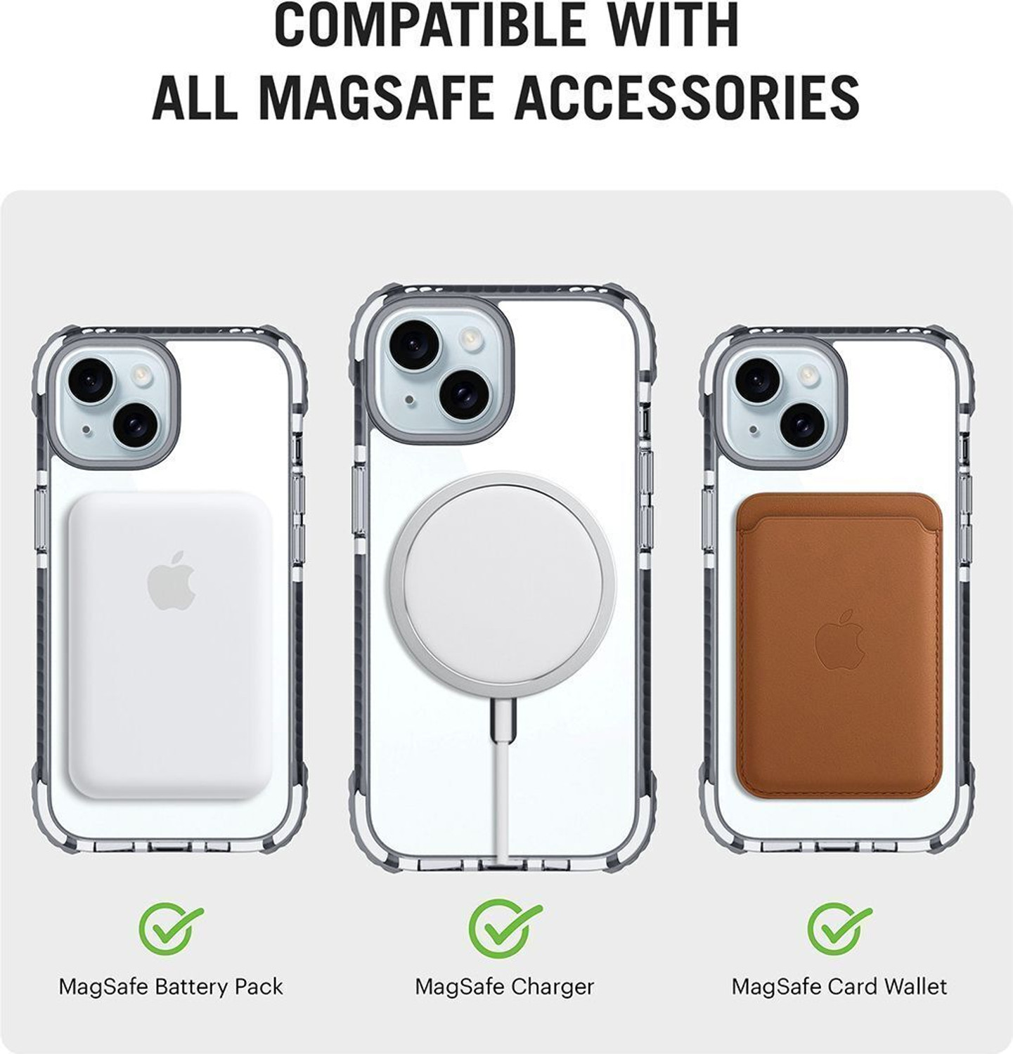 Image of DailyObjects Back Cover for Apple iPhone 15 (Transparent, Hard Case, Thermoplastic Polyurethane, Polycarbonate, Pack of: 1)