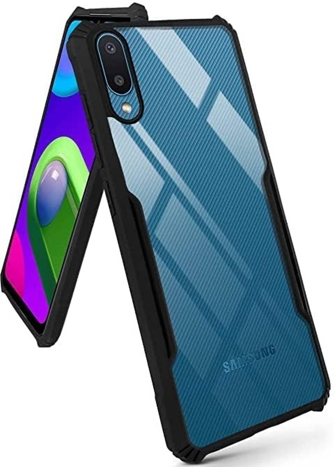 Plus Back Cover for Samsung Galaxy M02 Black - Image 2