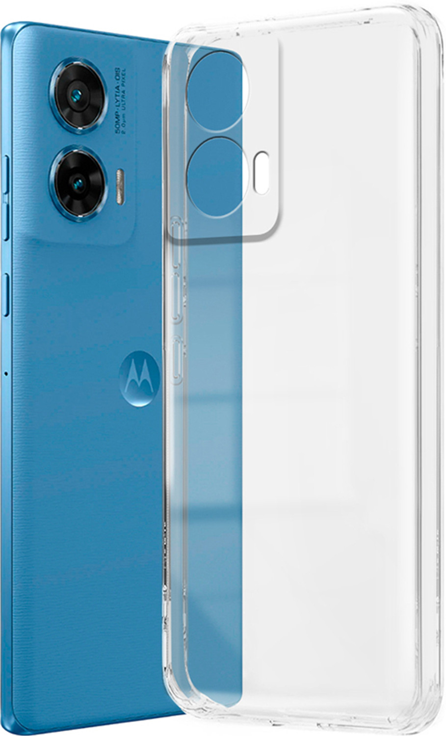 Image of Nainz Back Cover for Motorola G96 5G (Transparent, Silicon)