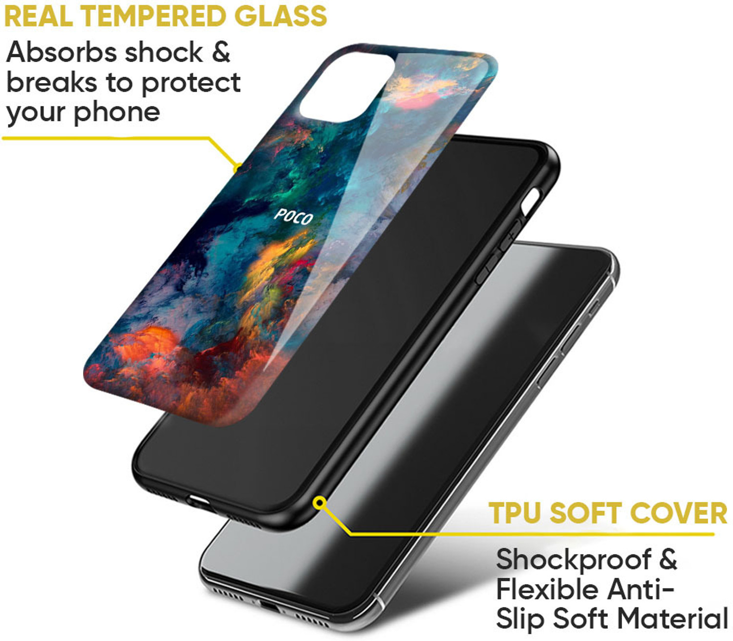 Image of Hocopoco Back Cover for Poco M2 Pro