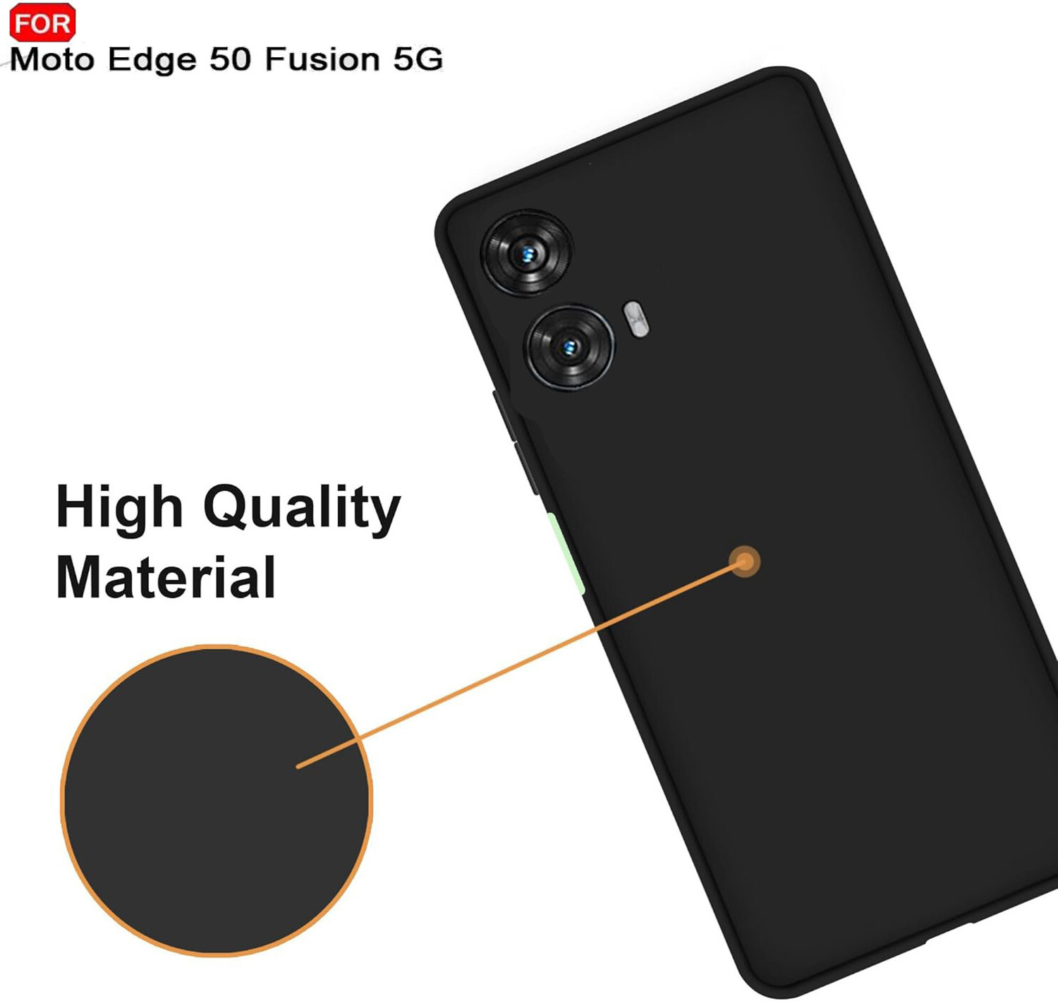 Image of Micvir Back Cover for MOTOROLA Edge 50 Fusion