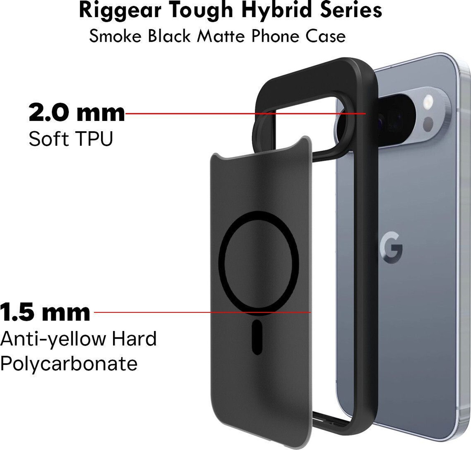 Image of RIGGEAR Back Cover for Google Pixel 10, Google Pixel 10 Pro