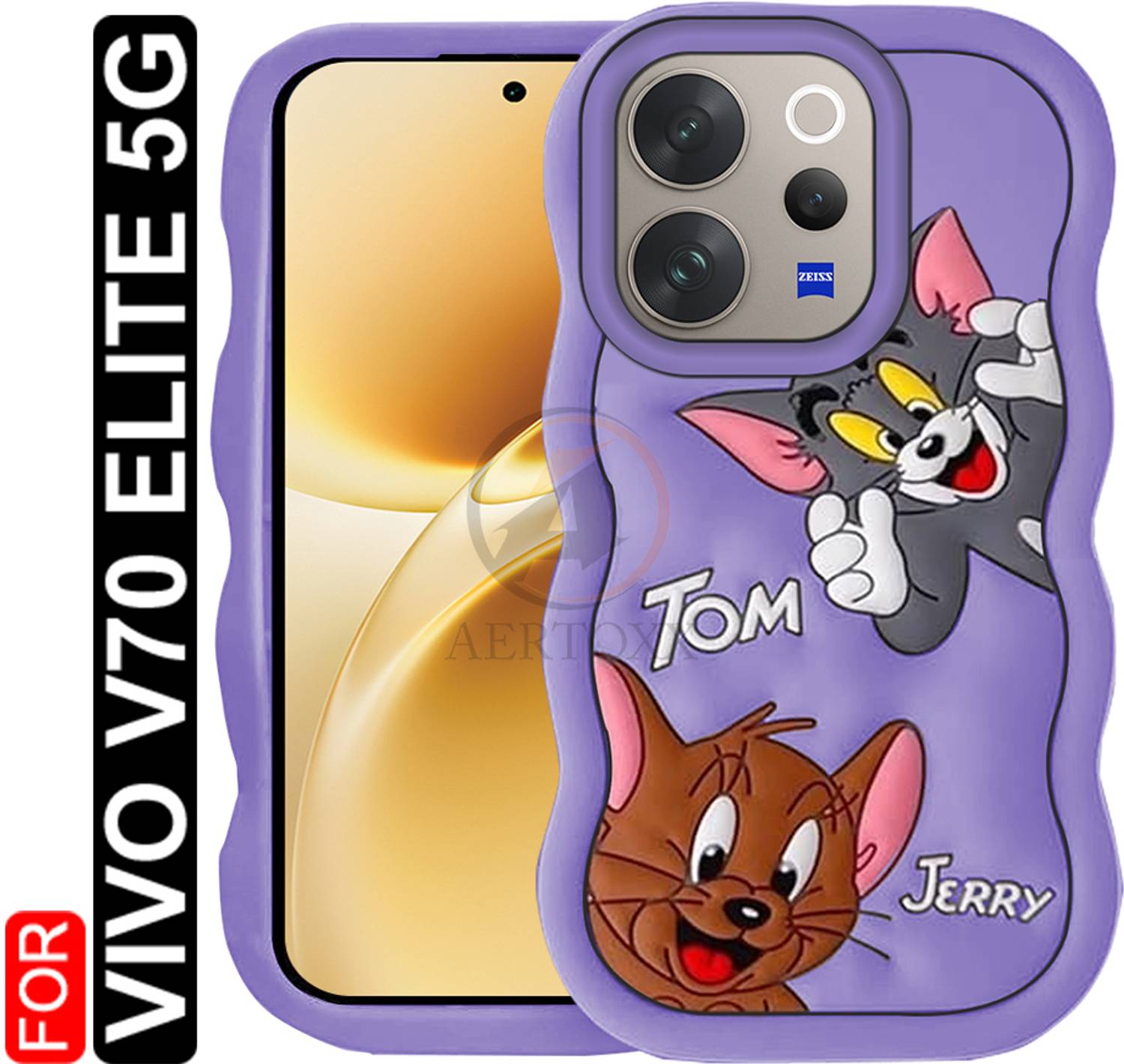 AelVouX Back Cover for Vivo V70 Elite 5G