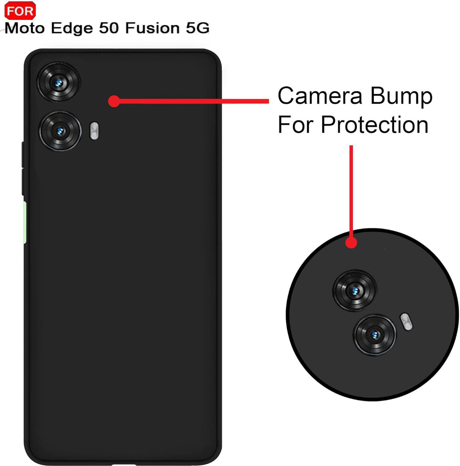 Image of Micvir Back Cover for MOTOROLA Edge 50 Fusion