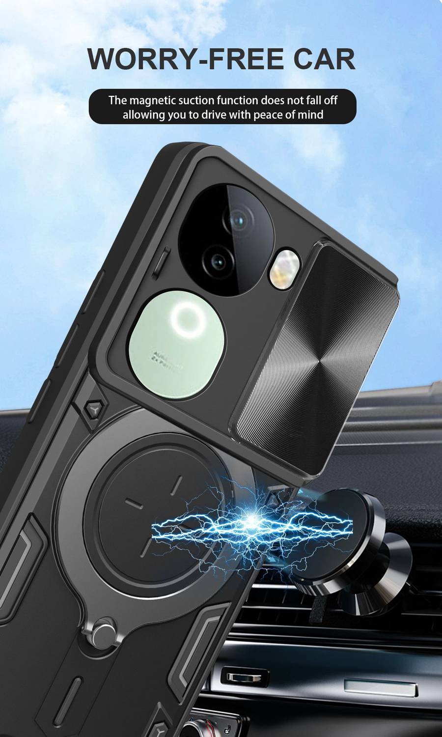 Flipkart SmartBuy Back Cover for iQOO Z9s 5G Black - Image 4