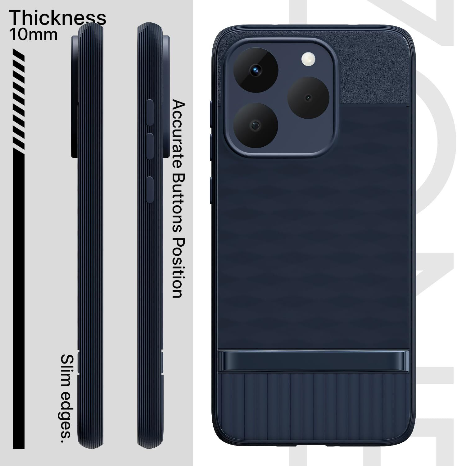 Image of ADI Creations Back Cover for realme NARZO 90 5G, Hexa Cube Design | Ultra Slim Soft Case | Inner Velvet Fabric