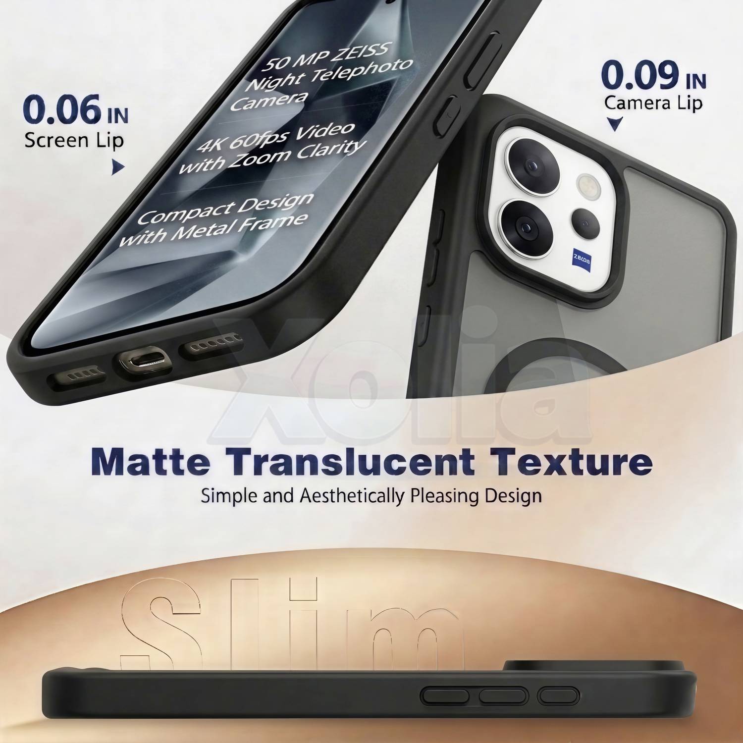 Xolia Back Cover for Vivo V70 5G Black - Image 3