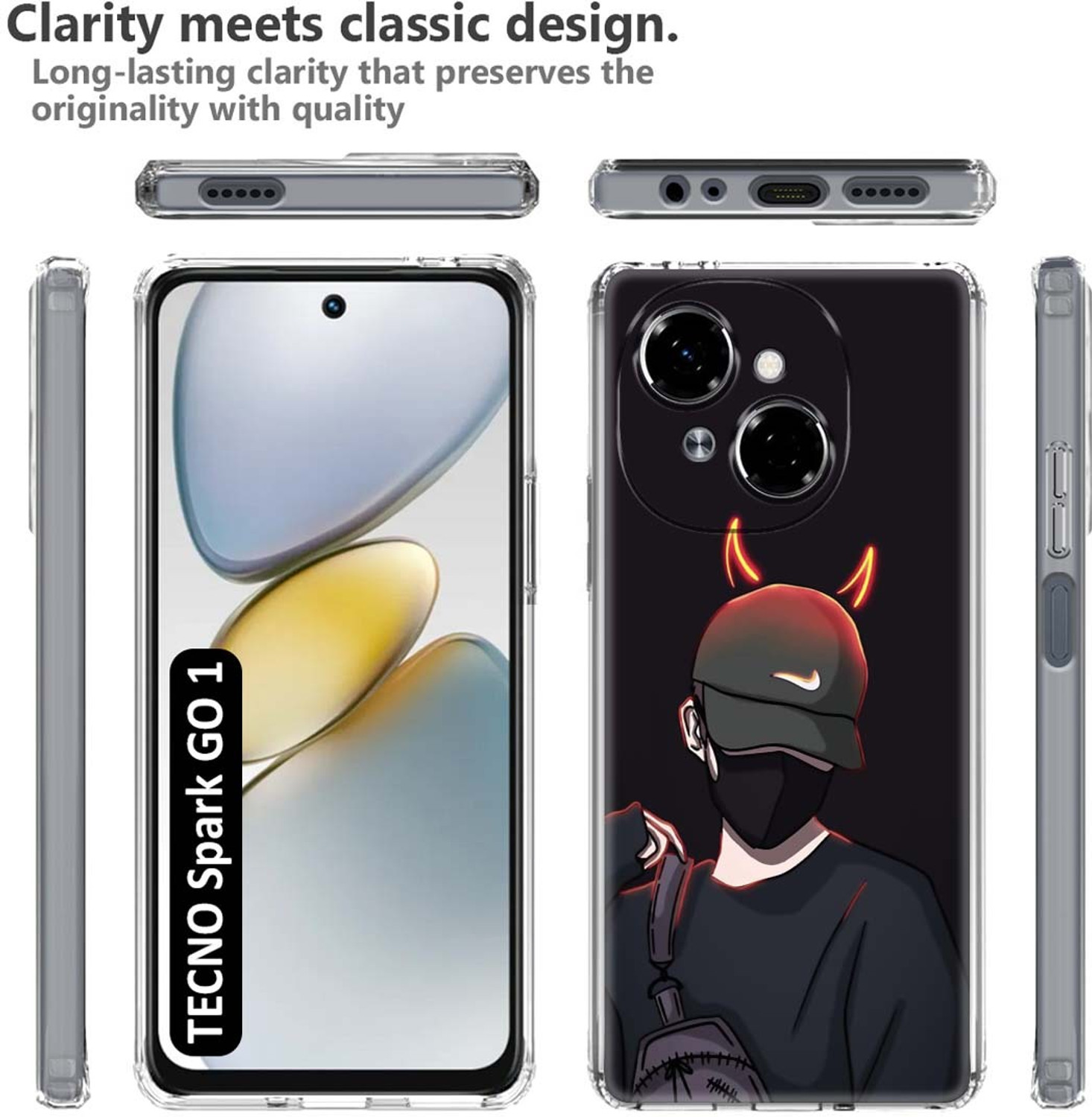 Image of Fashionury Back Cover for TECNO Spark GO 1