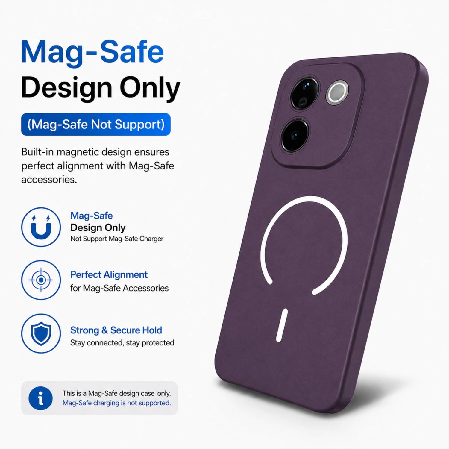 SBMS Back Cover for Vivo T3 Pro 5G, Purple - Image 3