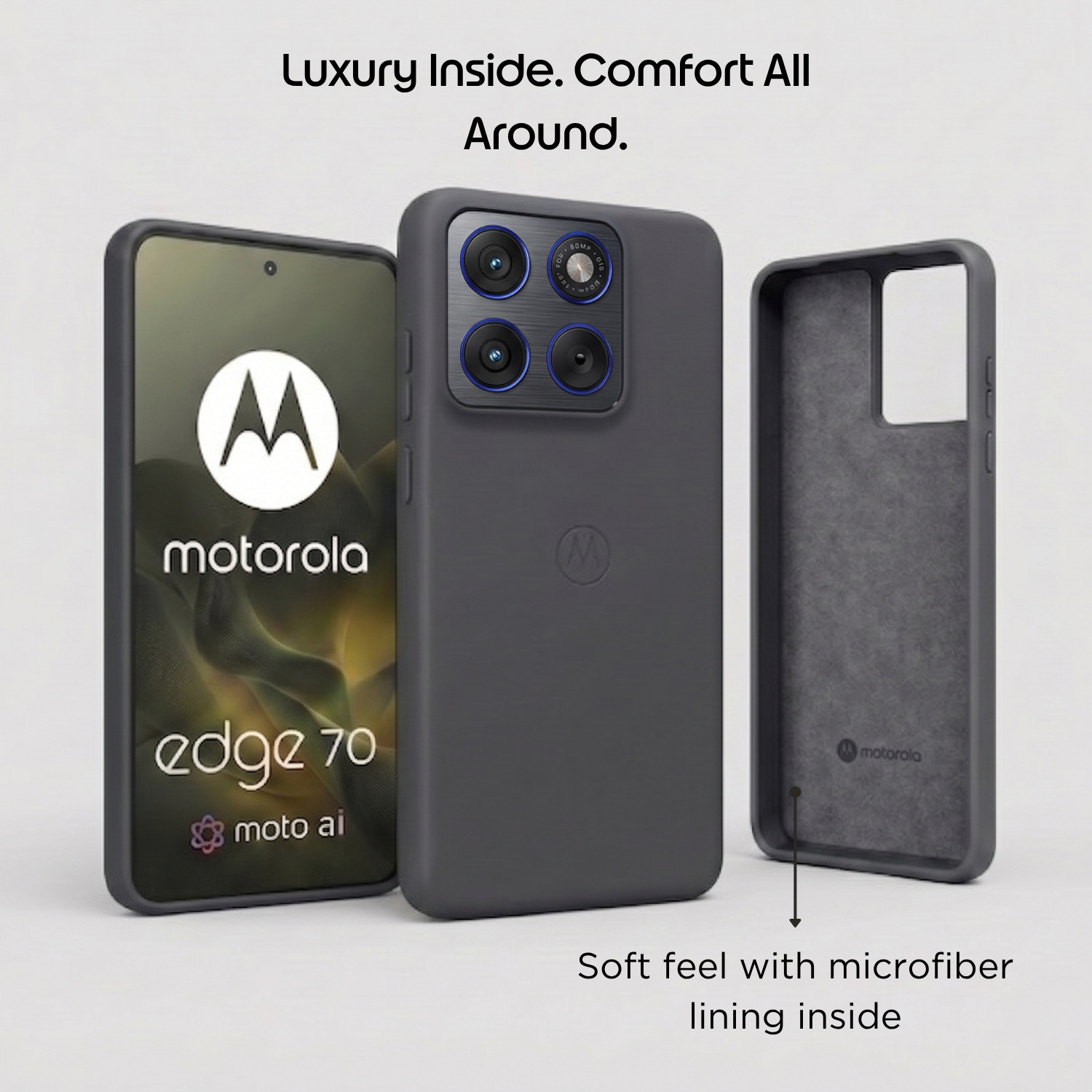 Image of MOTOROLA Back Cover for Moto Edge 70, Motorola Edge 70, MOTO EDGE 70 (Soft Matte), (Original Motorola Product)