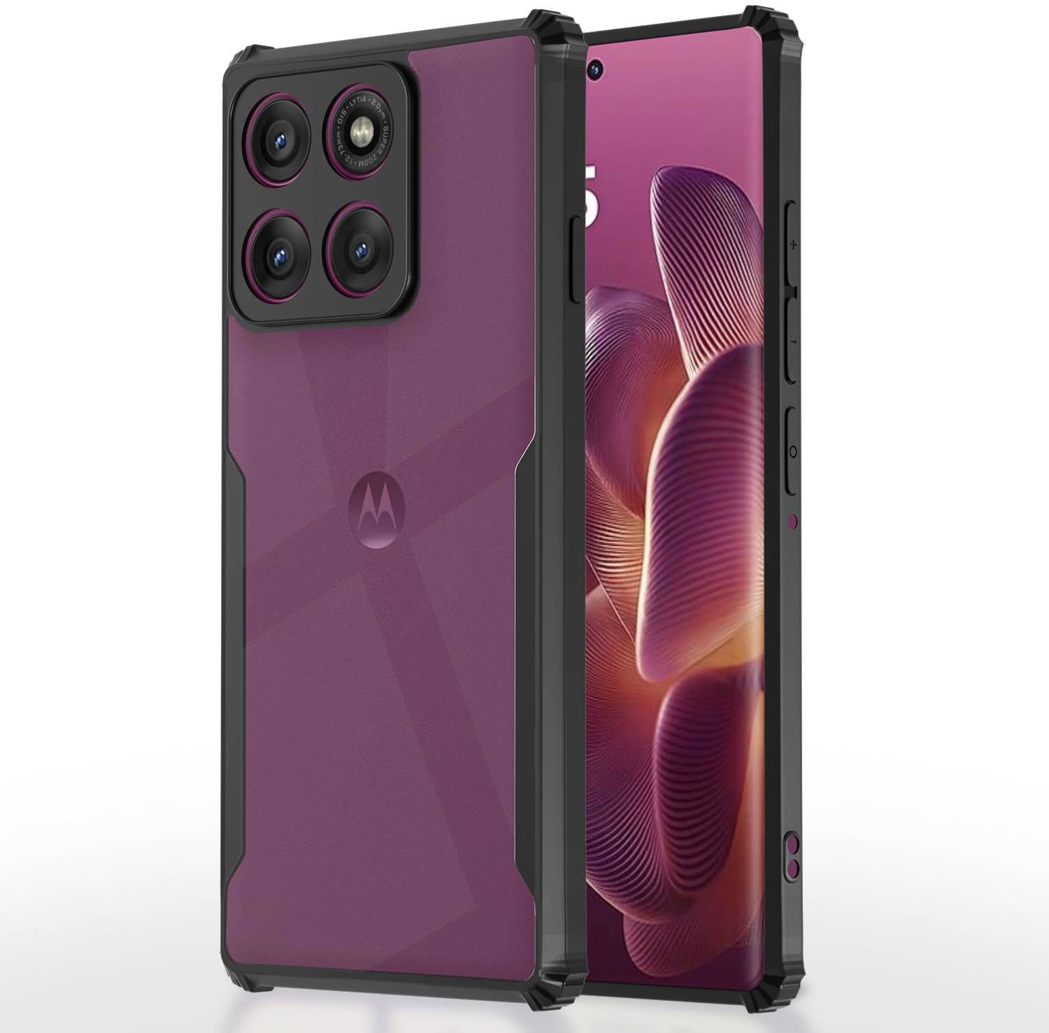 ASMANTIC Back Cover for Motorola Moto Edge 60 Pro 5G