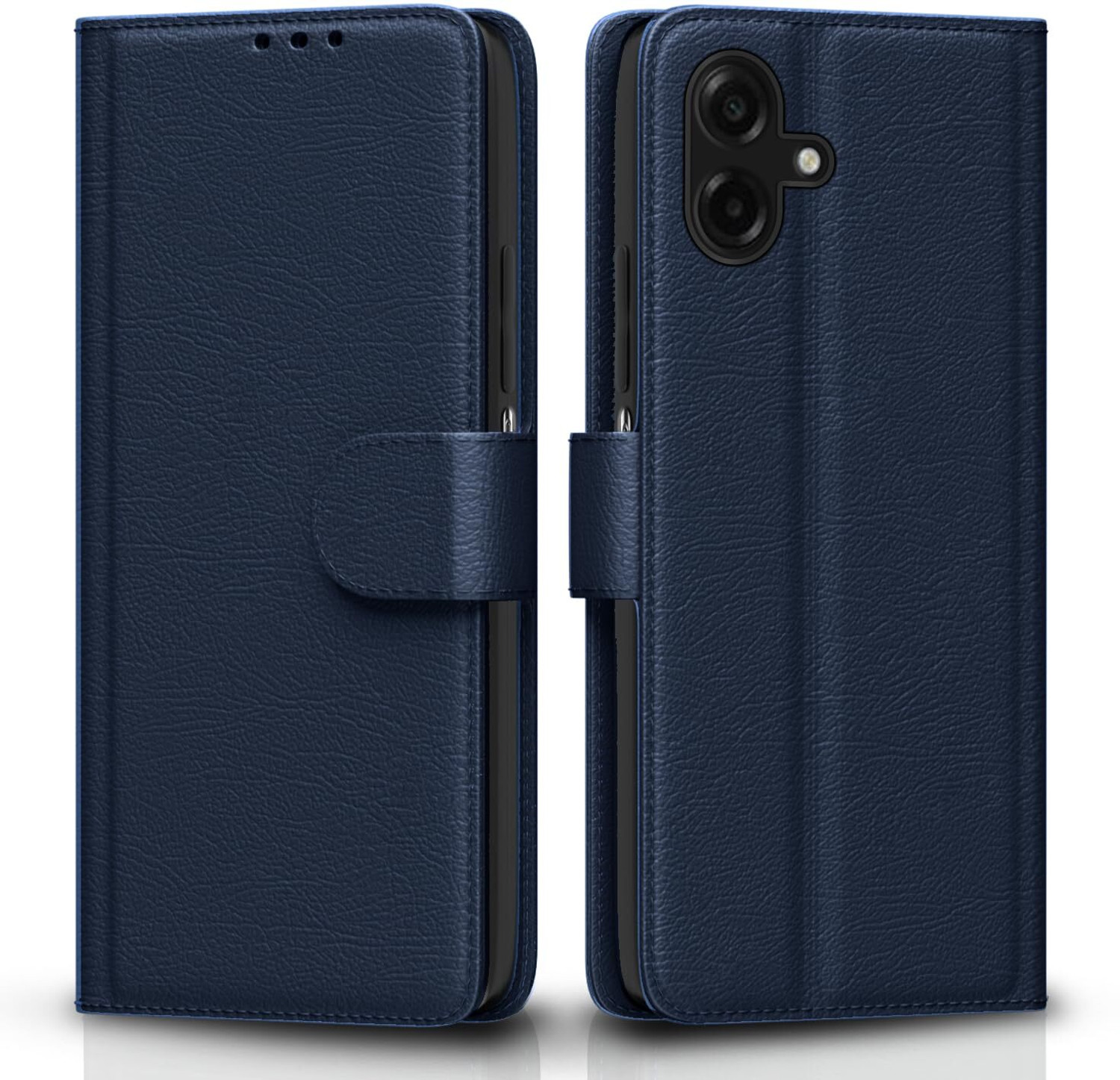 Image of fonfox Flip Cover for Samsung Galaxy F70e 5G | M07 | M17e / F07 | A07 (Blue, Dual Protection, Artificial Leather, Pack of: 1)