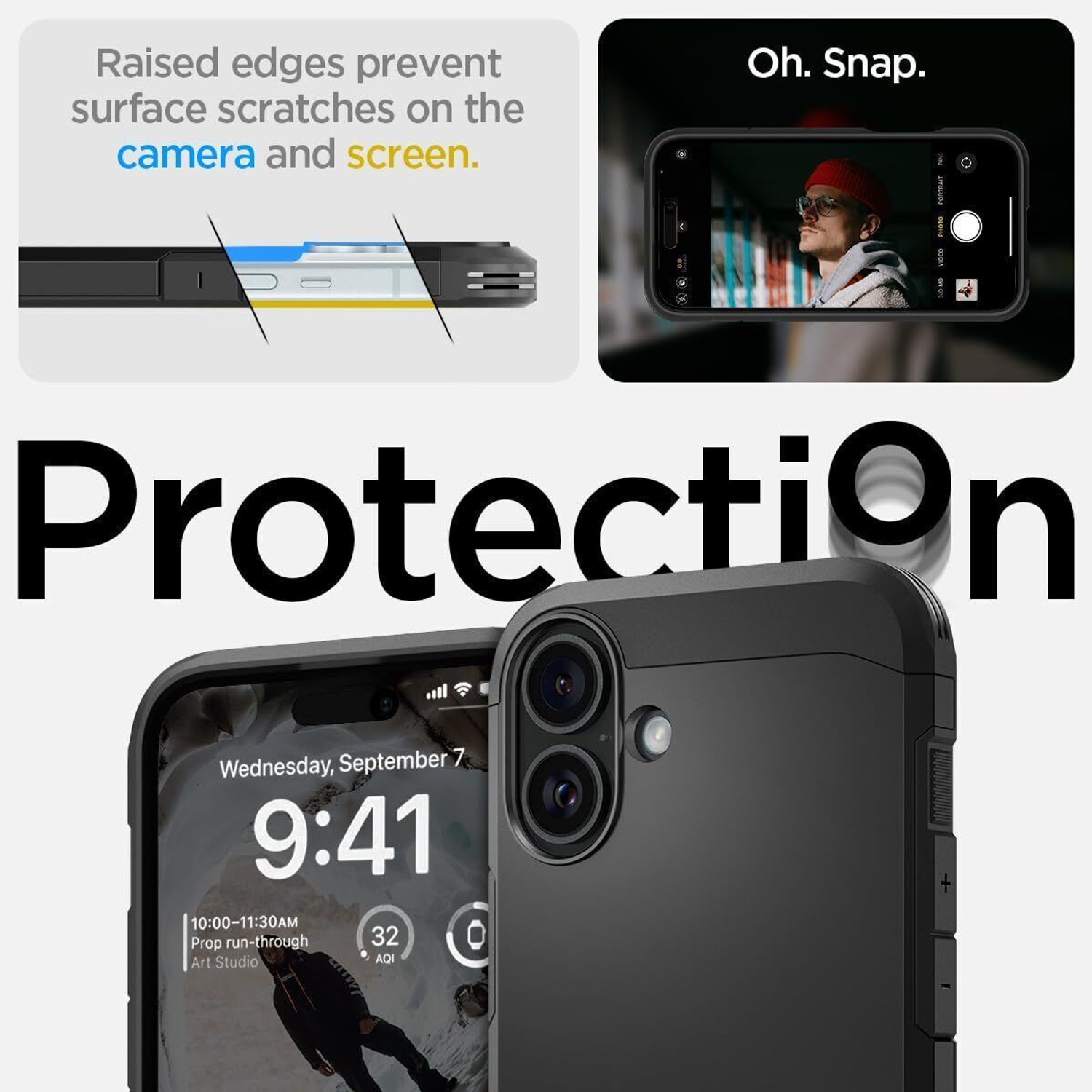 Image of Spigen Tough Armor (AI) MagFit Back Cover for iPhone 16 Plus