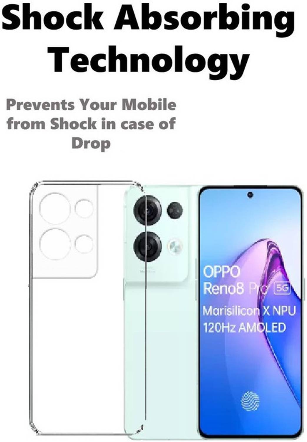 GOKEN Vetro Sfumato Cover per Oppo Reno8 PRO 5G (Reno 8 PRO 5G), Cover