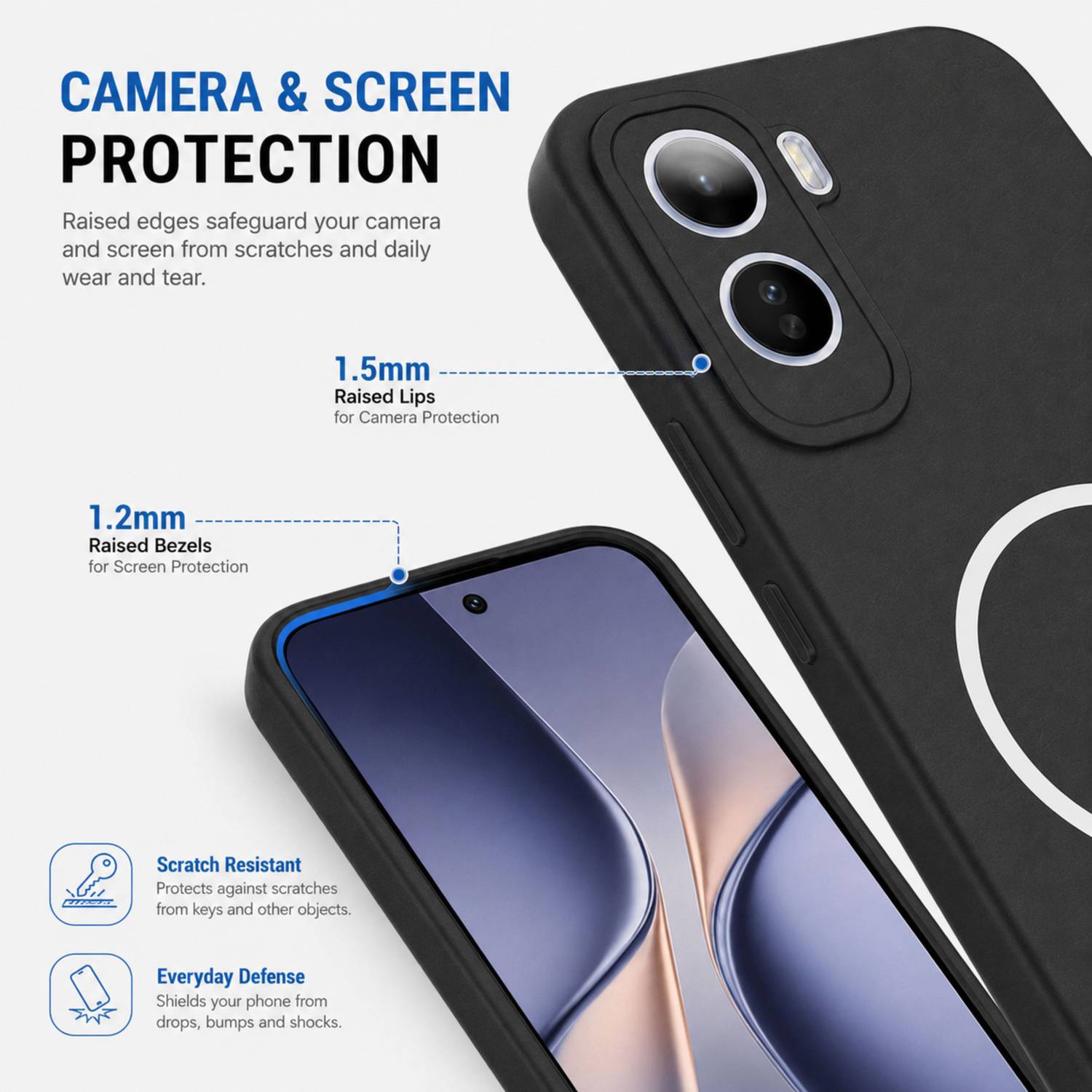 SBMS Back Cover for Vivo T5 Pro 5G Black - Image 2