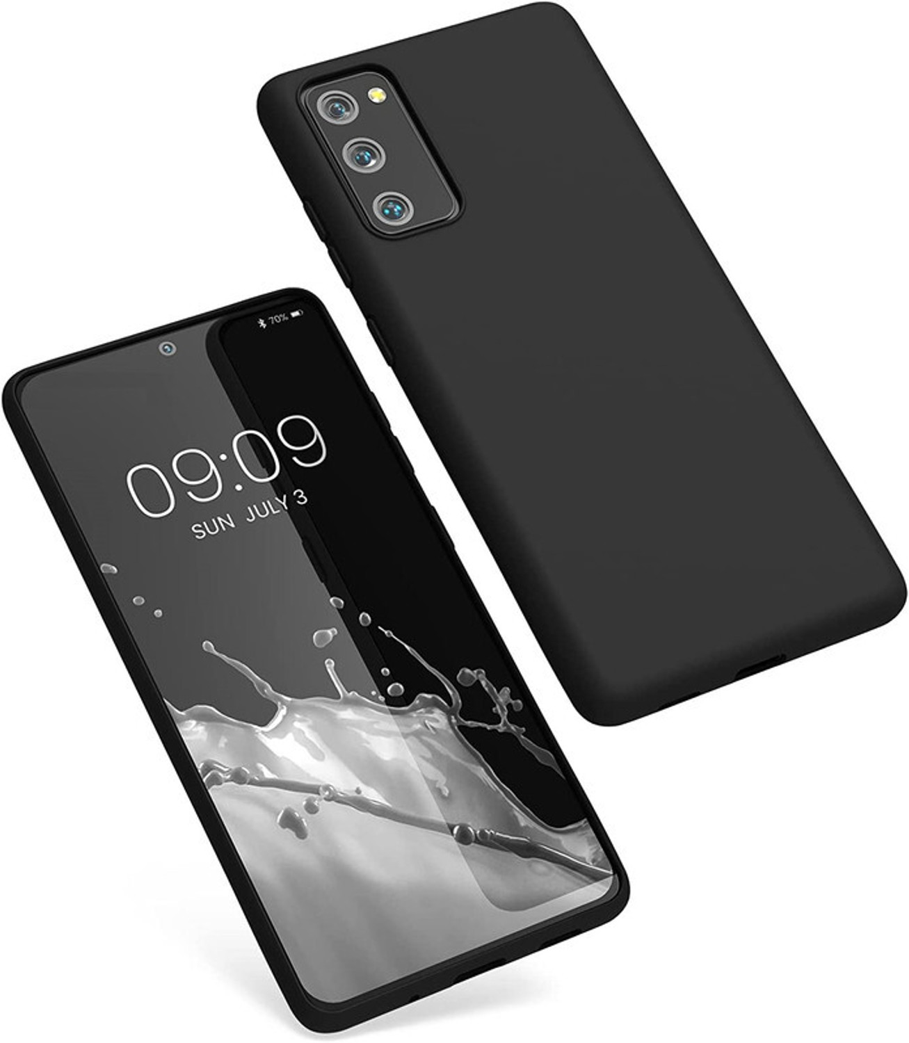 Image of OneLike Back Cover for Samsung Galaxy S20 FE 5G (Black, Shock Proof, Silicon, Pack of: 1)
