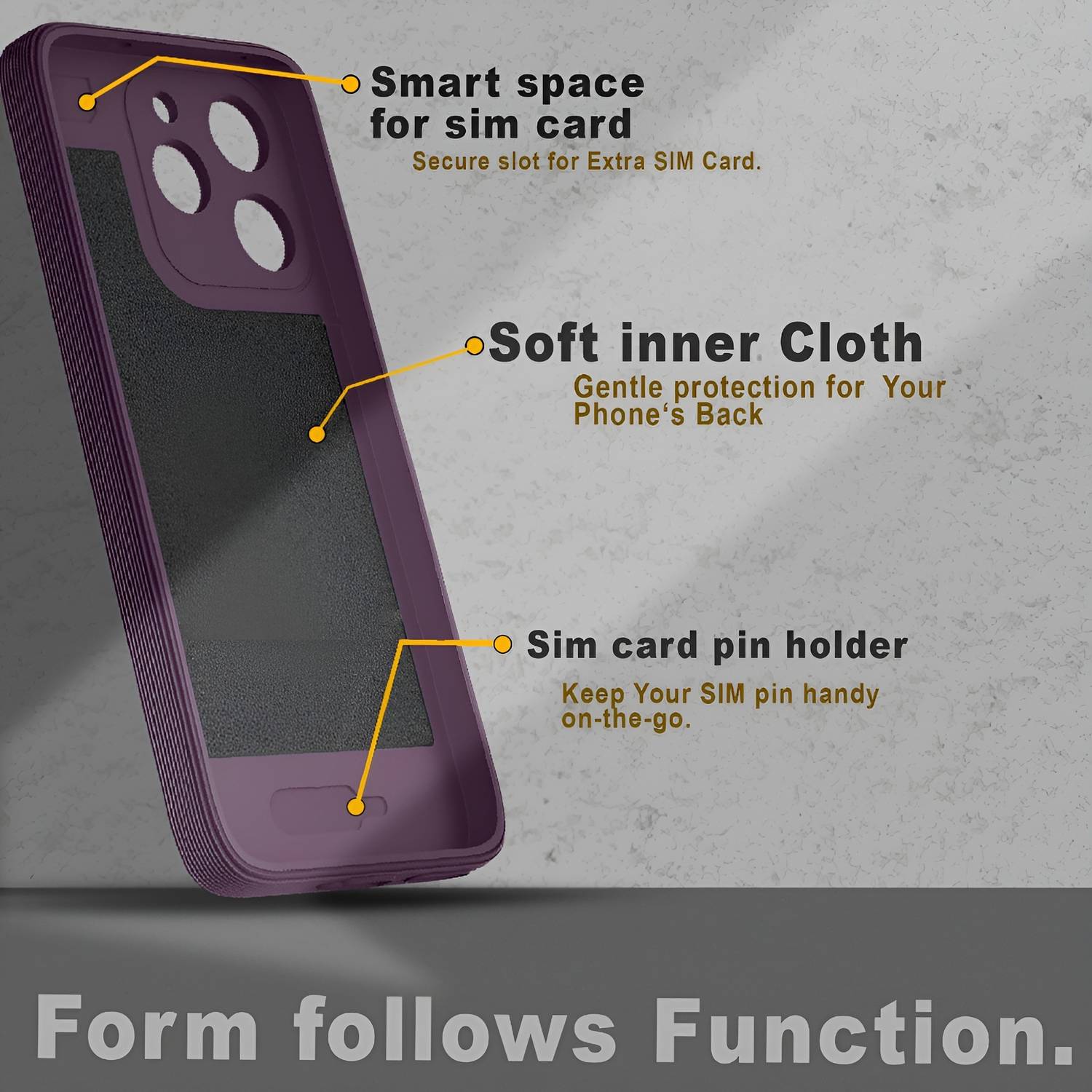GLOBAL NOMAD Back Cover for realme C71 Purple - Image 3
