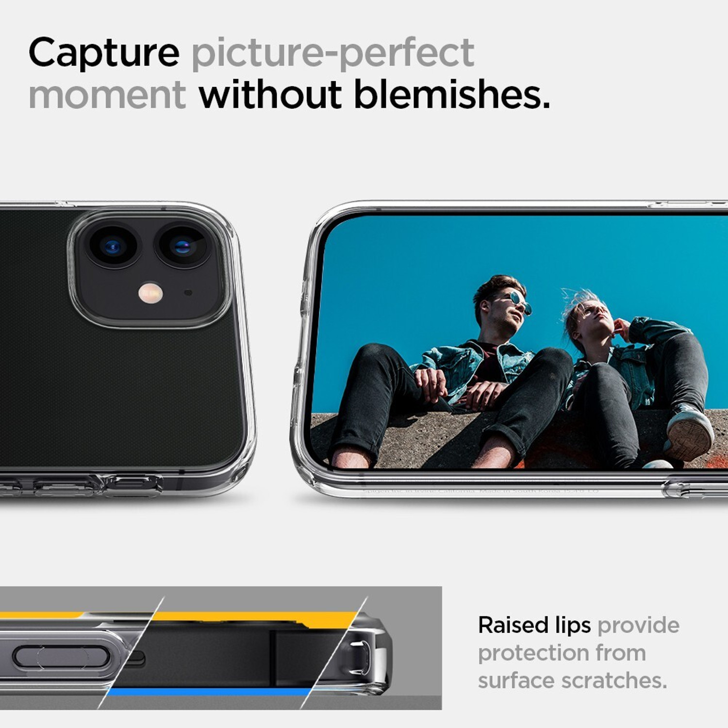 Image of Spigen Liquid Crystal Back Cover for Apple iPhone 12 mini