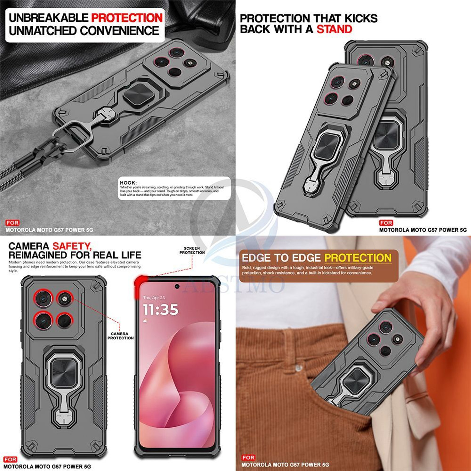 Image of AESTMO Back Cover for Moto G57 Power 5G
