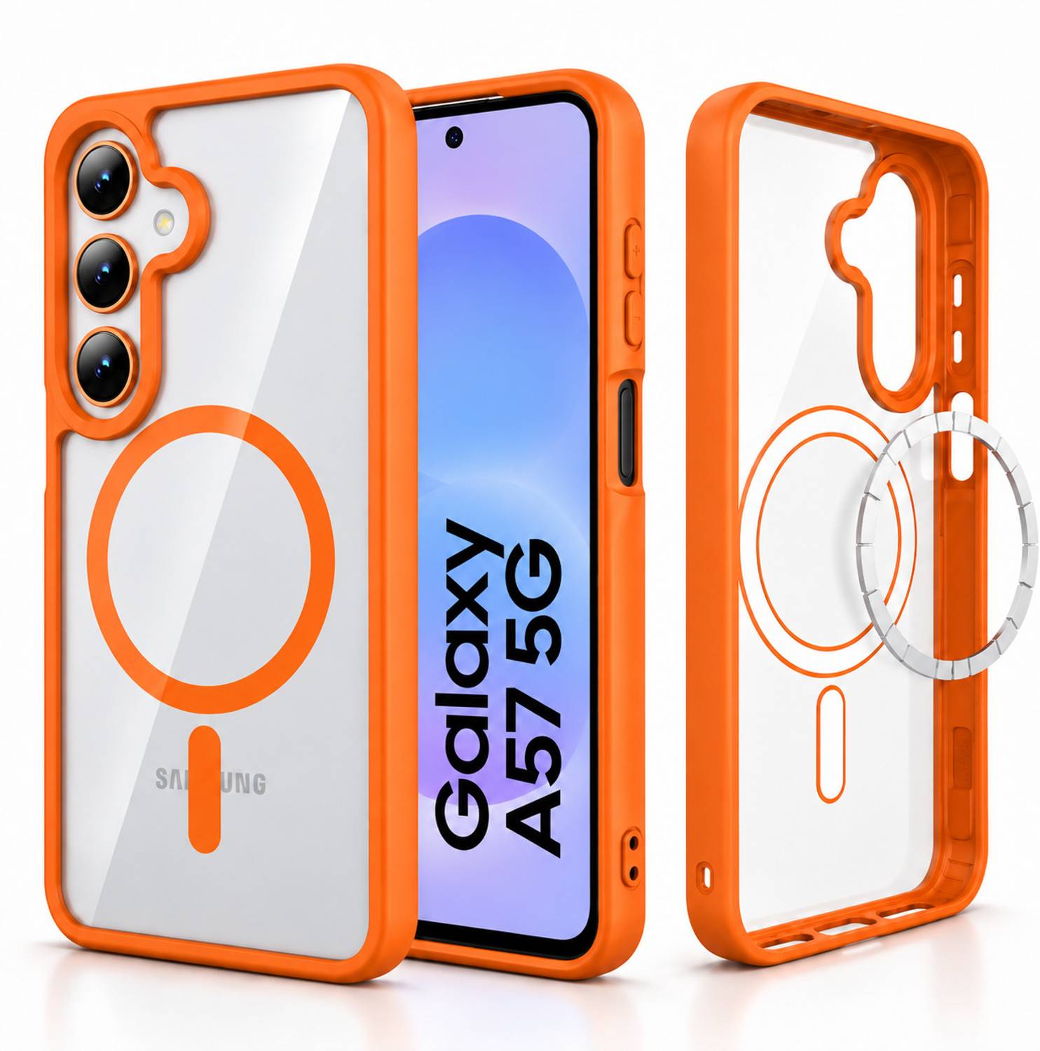 ArmourPro Back Cover for Samsung Galaxy A57 5G, Samsung Galaxy A37 5G, MagSafe Compatible Magnetic Shockproof Case