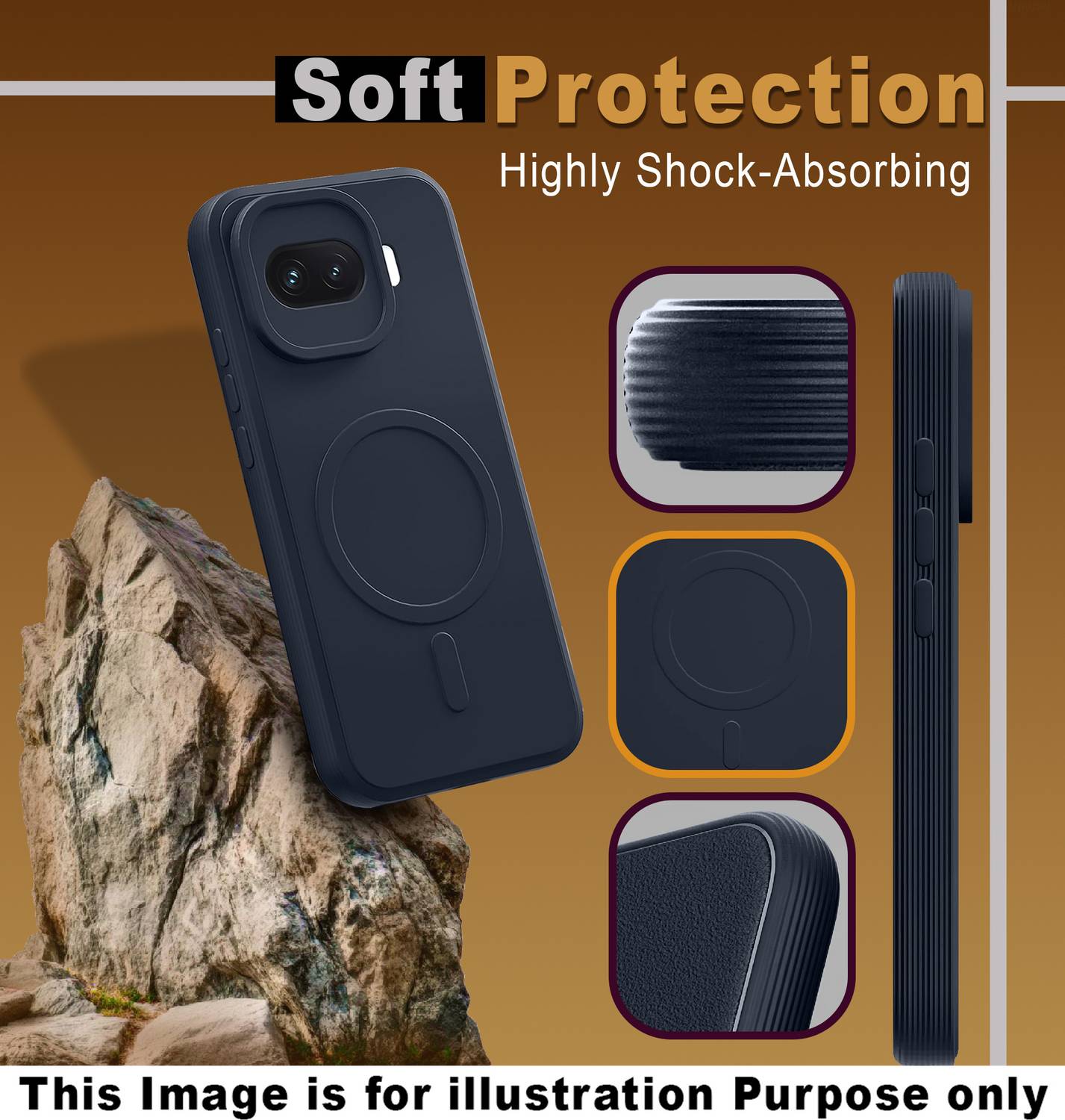 GLOBAL NOMAD Back Cover for vivo V70 FE Blue - Image 3