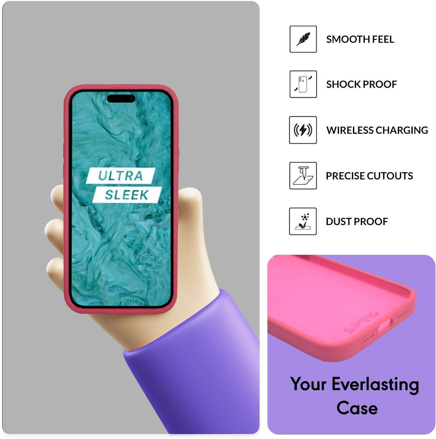 Image of Sprig Back Cover for Apple iPhone 13, Apple iPhone 13, Apple iPhone 13