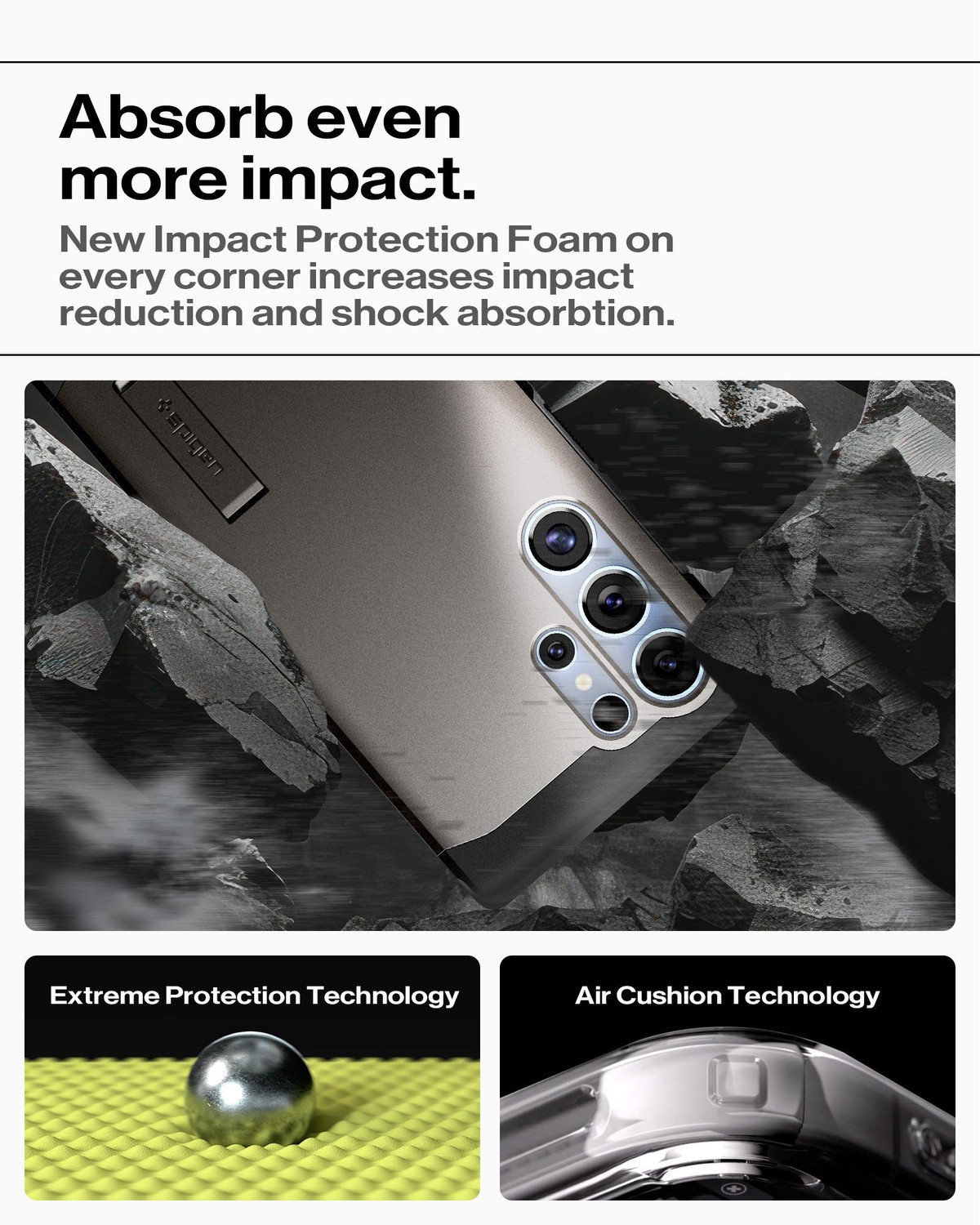 Image of Spigen Tough Armor (AI) MagFit Back Cover for Samsung Galaxy S25 Ultra