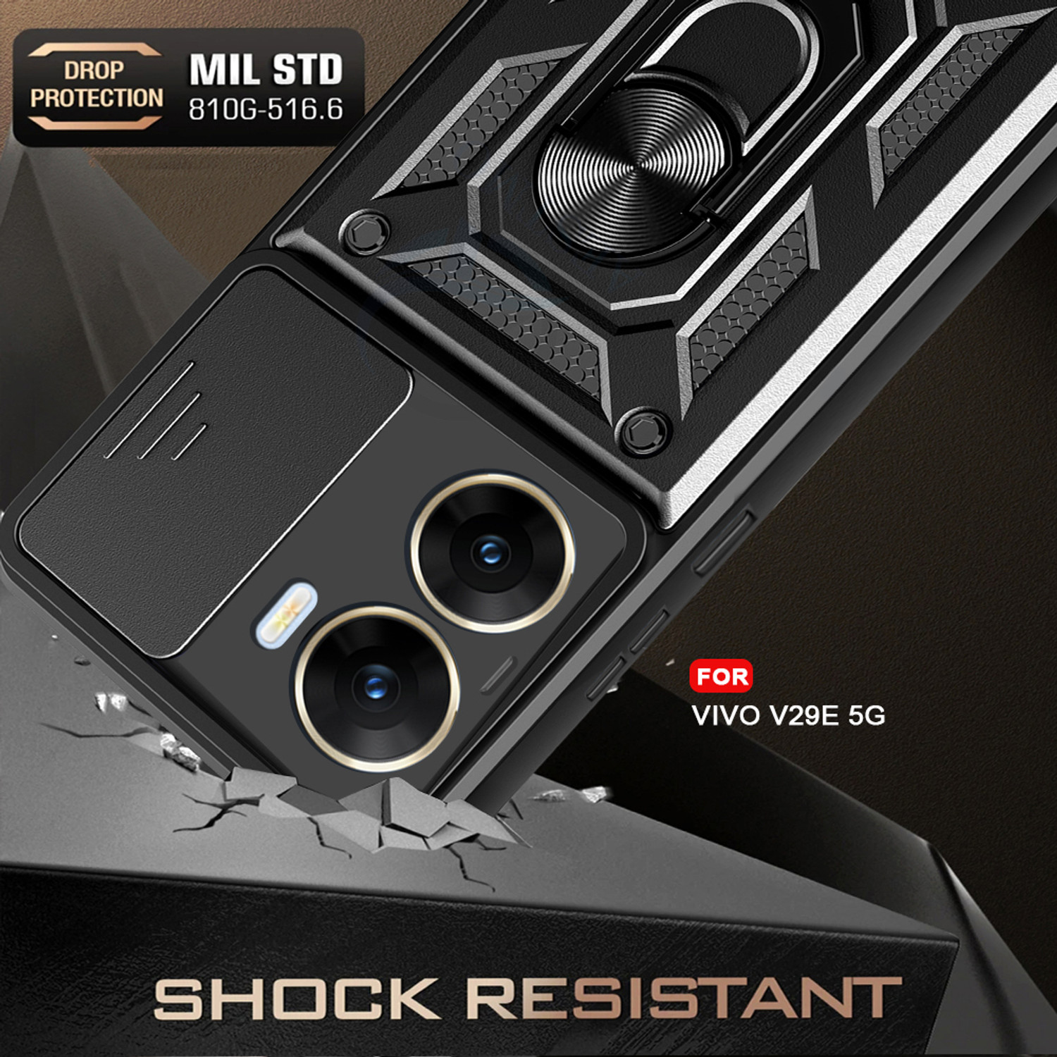Image of AESTMO Back Cover for Vivo V29e 5G