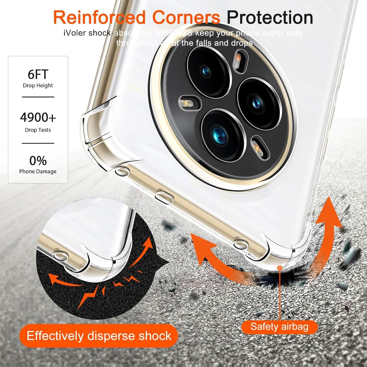Image of CLOVYR Back Cover for Realme 14 Pro Plus 5G Bumper Silicon Transparent Case