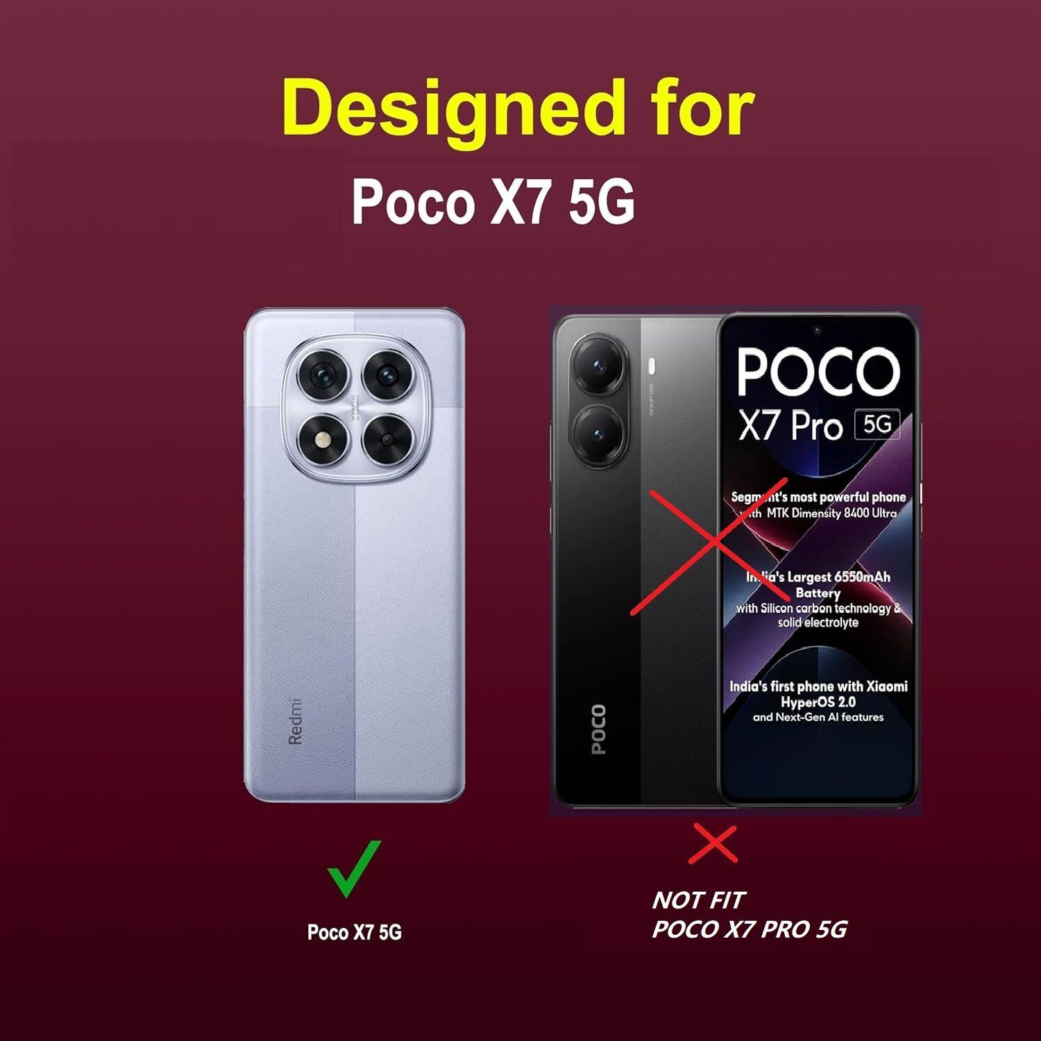 Image of Flipkart SmartBuy Back Cover for Poco X7 5G