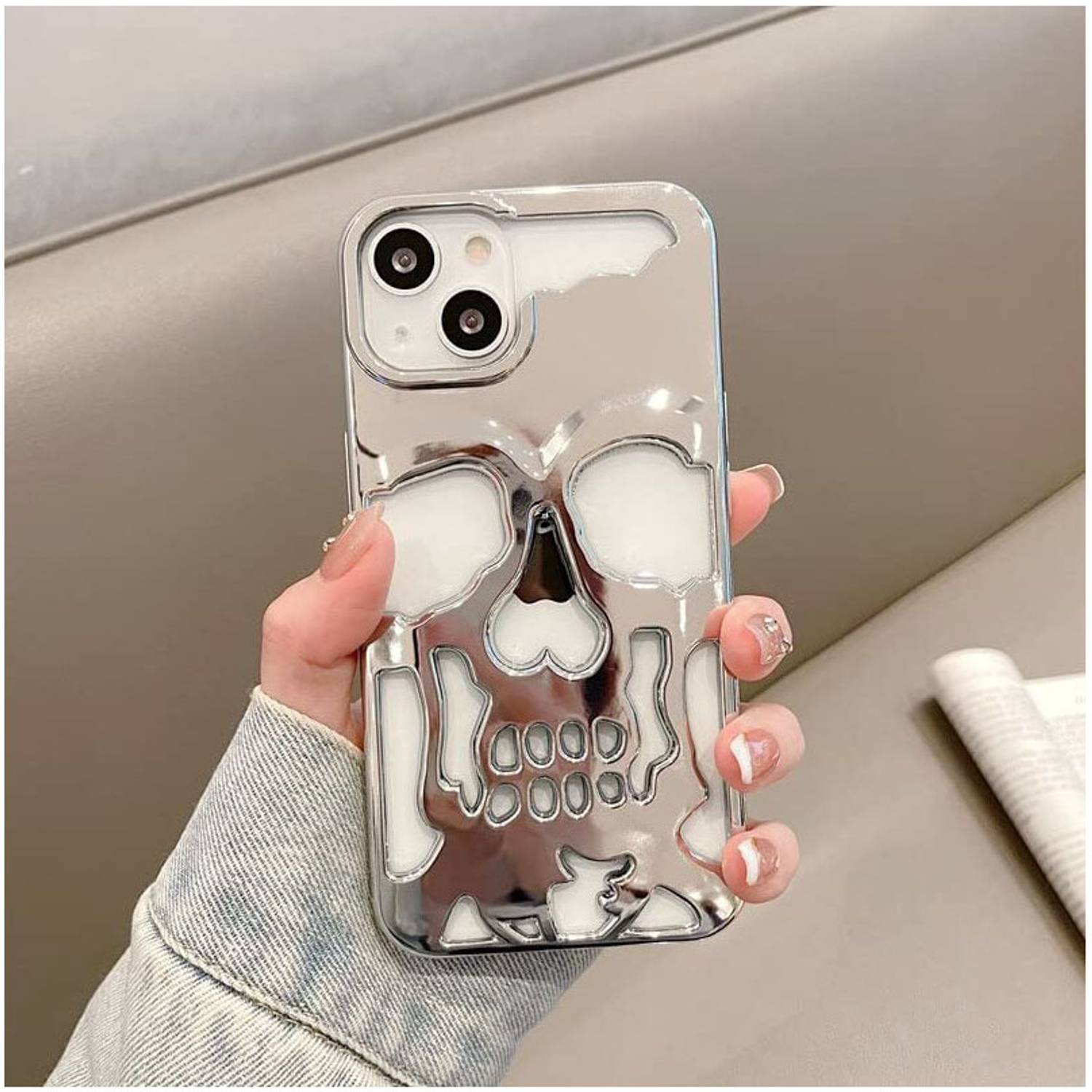 Dallao Back Cover for iPhone 13 Silver - Image 1