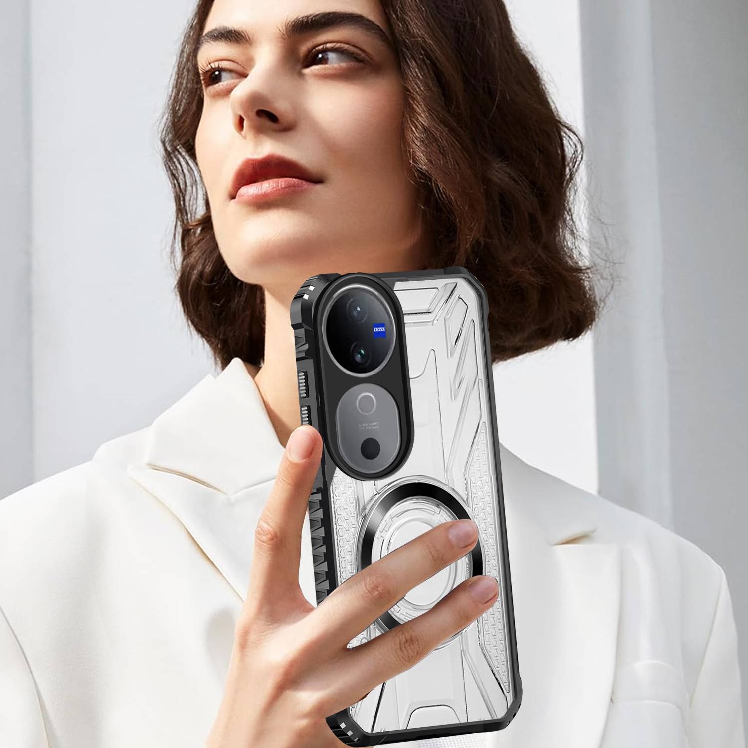KartV Back Cover for vivo V40 Pro 5G Black - Image 5