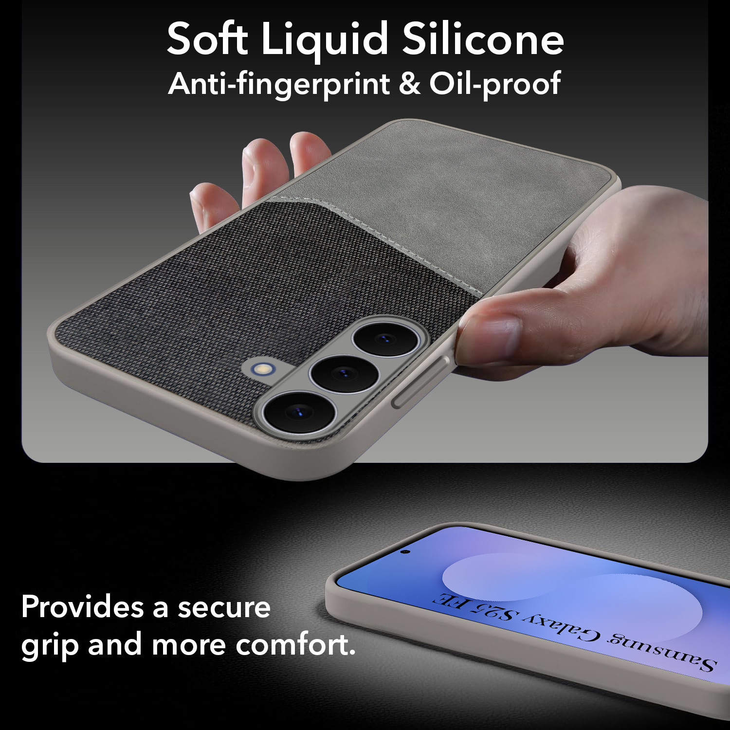 Image of JKOBI Back Cover for Samsung Galaxy S25 FE (Grey, Magsafe, Polycarbonate, Pack of: 1)