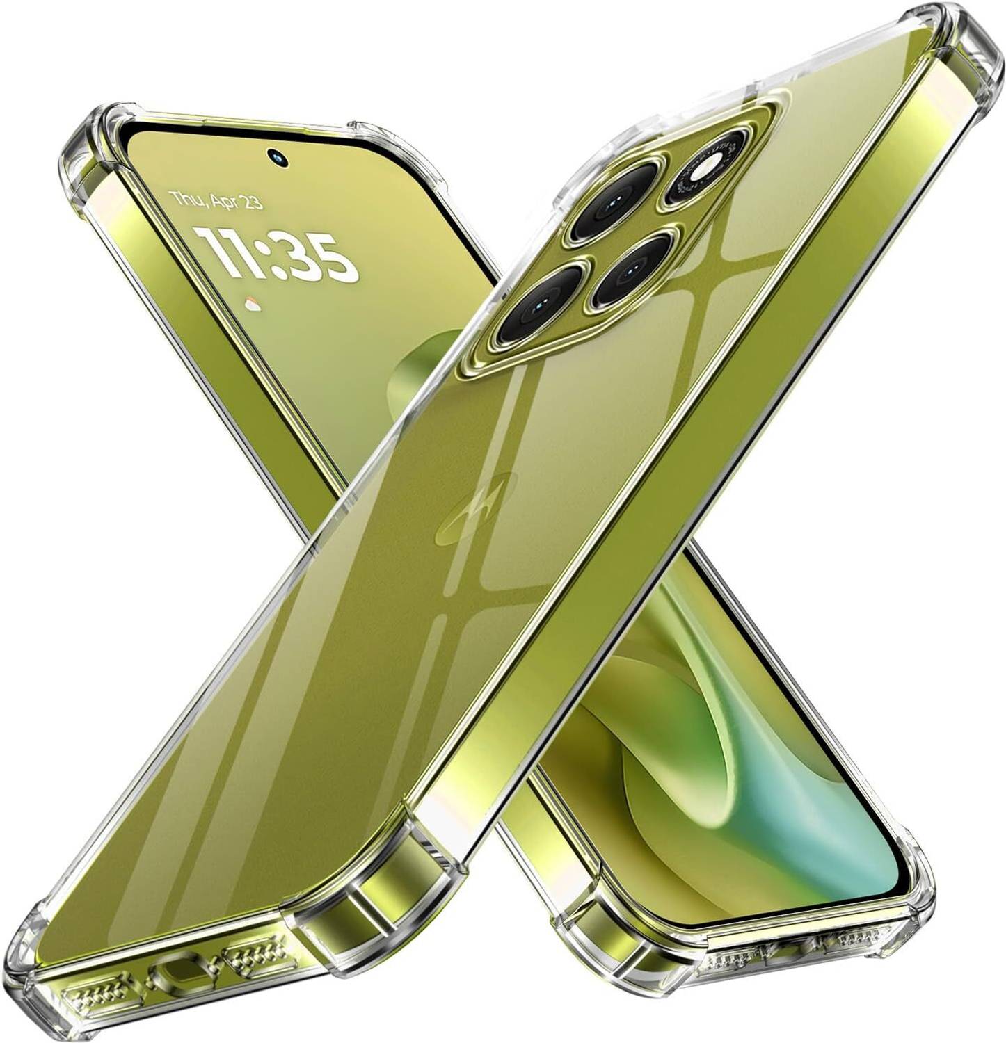 CLOYAAR Back Cover for Motorola Moto G86 Power 5G Bumper Silicon Transparent Case