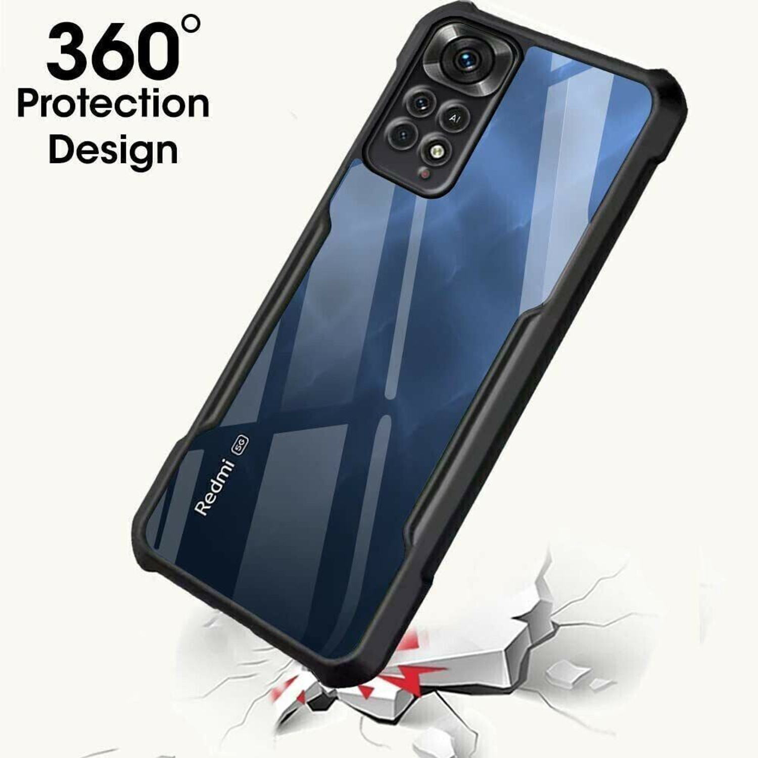 Image of Micvir Back Cover for Mi Redmi Note 11 Pro Plus 5G