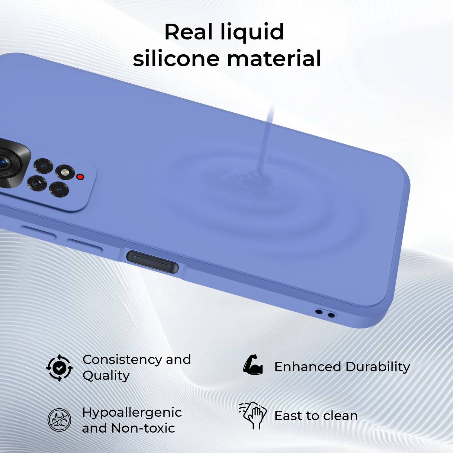 Artistque Back Cover for Redmi Note 11 Blue - Image 4