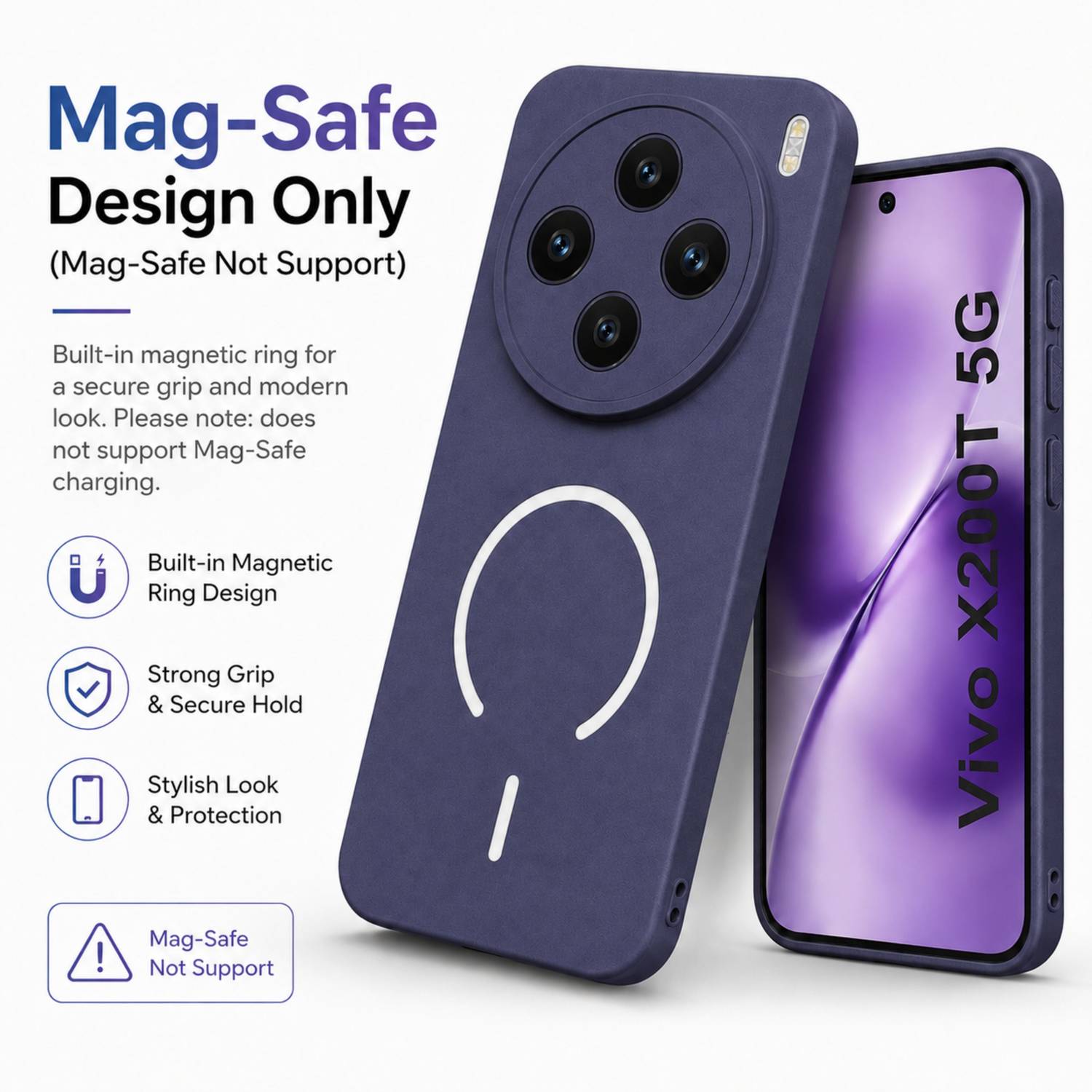 SBMS Back Cover for Vivo X200T 5G Blue - Image 3
