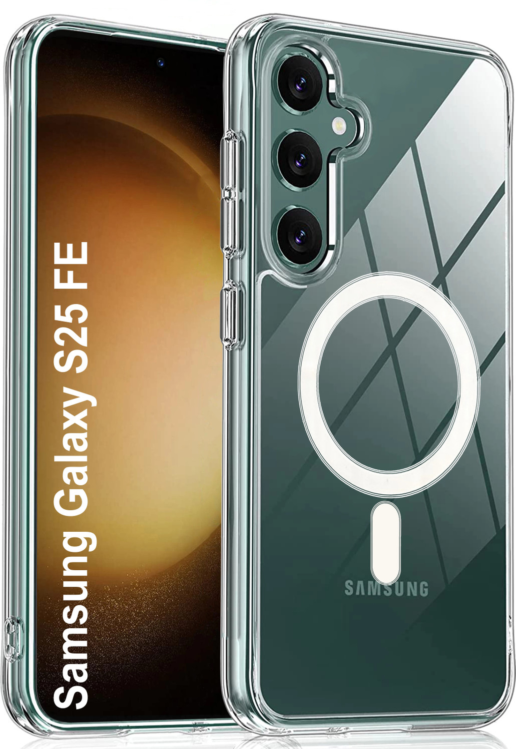 Image of GLOBAL NOMAD Back Cover for Samsung Galaxy S25 FE (Transparent, Magsafe, Pack of: 1)