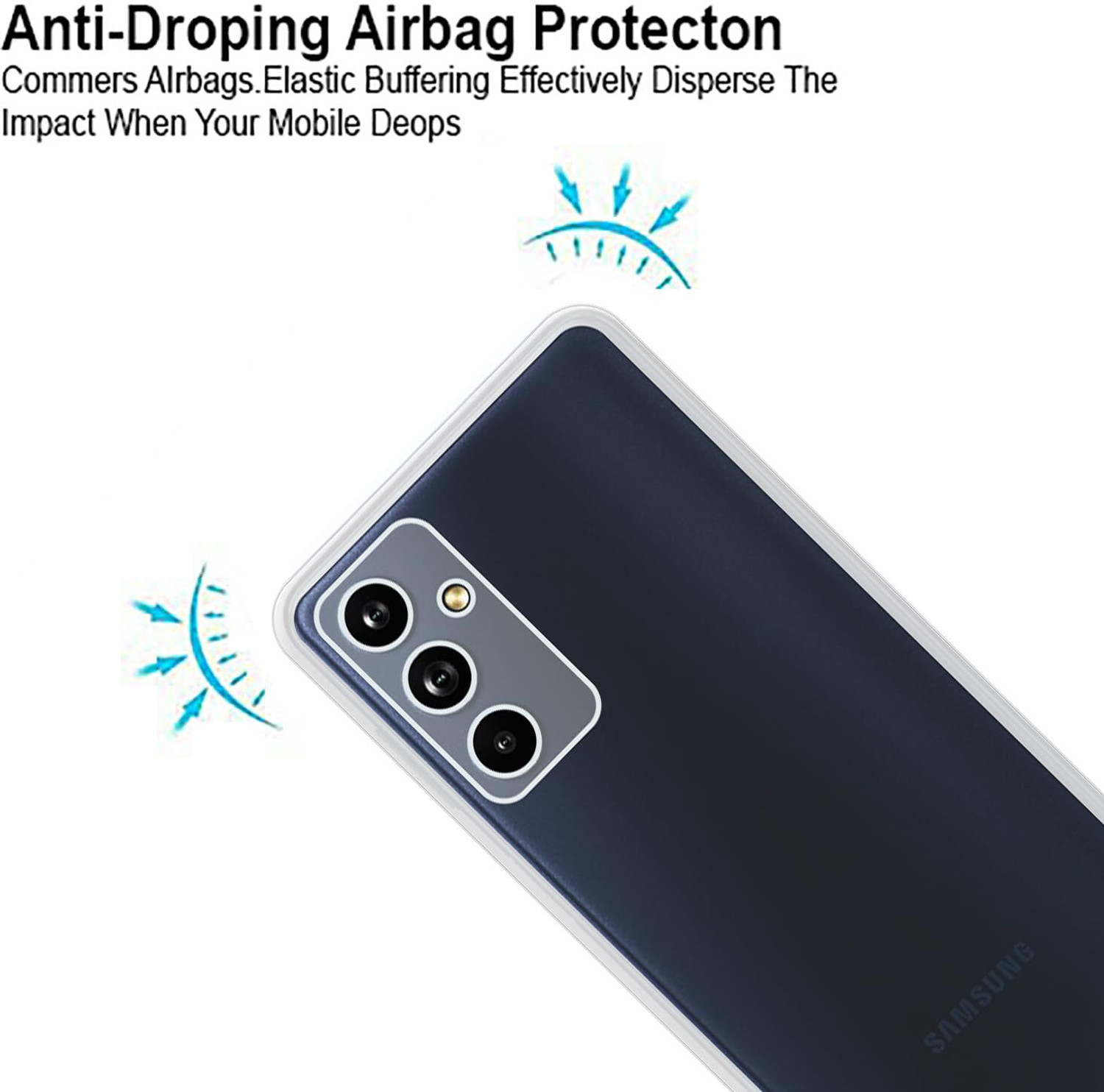 Image of NIMMIKA ENTERPRISES Back Cover for Samsung Galaxy F54 5G(Soft and flexible material | Transparent design | Raised edges)